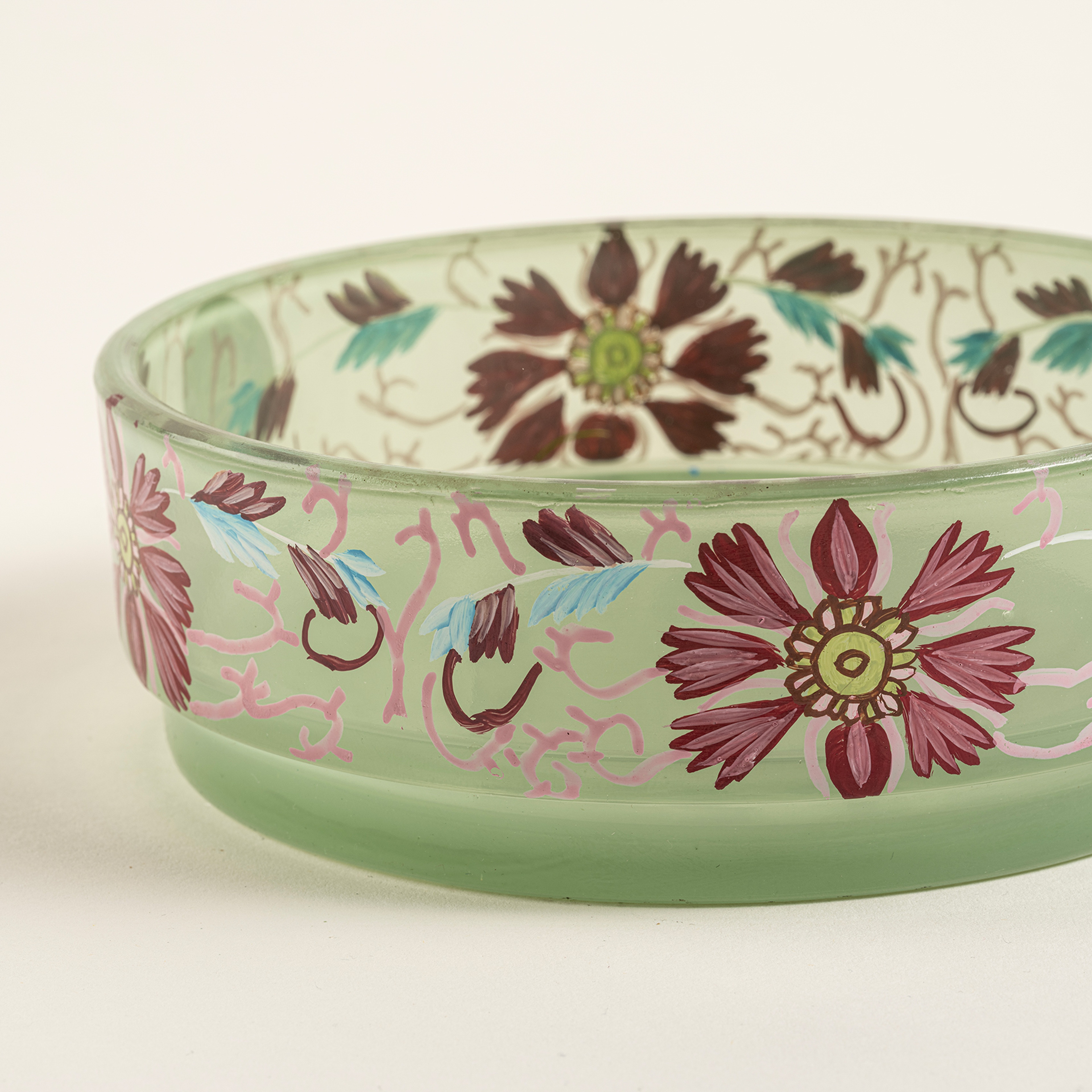 Aravalı Cam Dekoratif Kase 15x15x5 Cm Yeşil