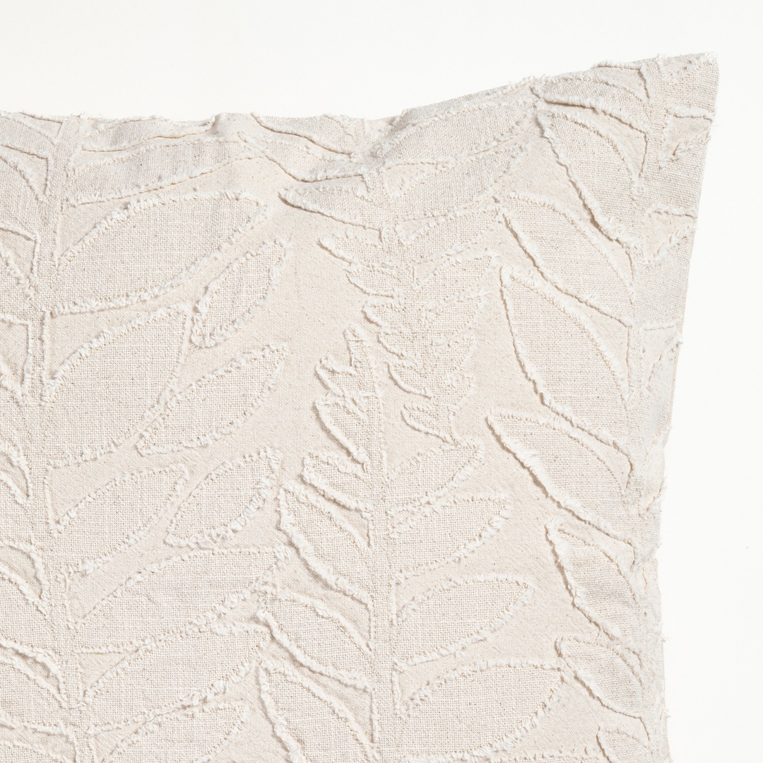 Uttar Nakışlı Pamuk %100 Pamuk Kırlent 50x50 Cm Natural