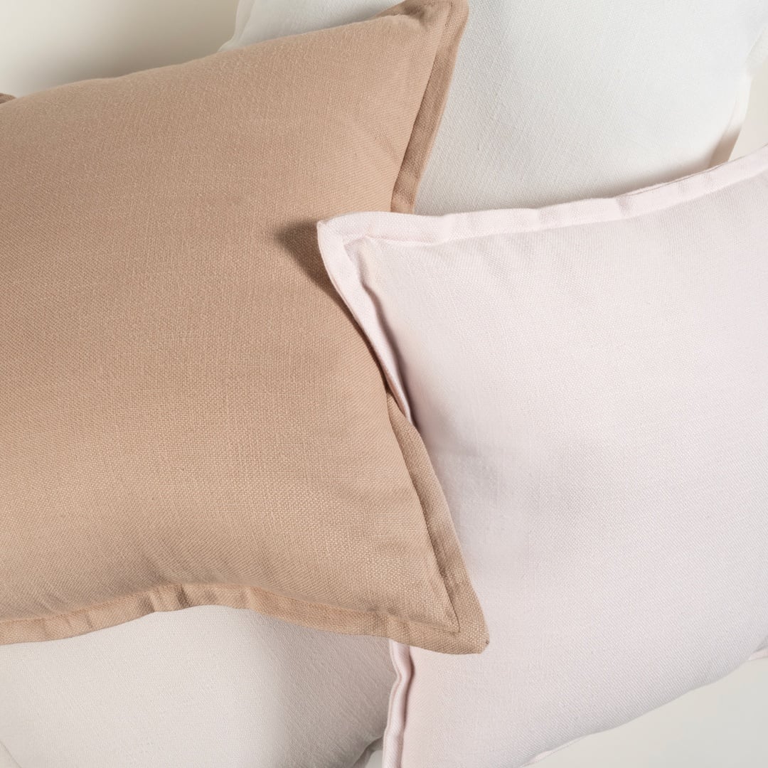 Nilüfer Şantuklu Viskon Pamuk Viskon Pamuk Dolgulu Kırlent 45x45 Cm Pembe