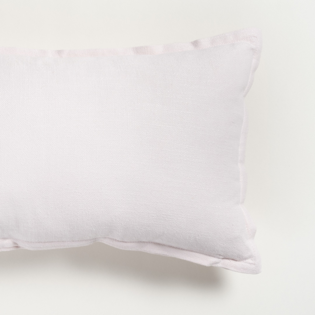 Nilüfer Şantuklu Viskon Pamuk Viskon Pamuk Dolgulu Kırlent 30x50 Cm Pembe