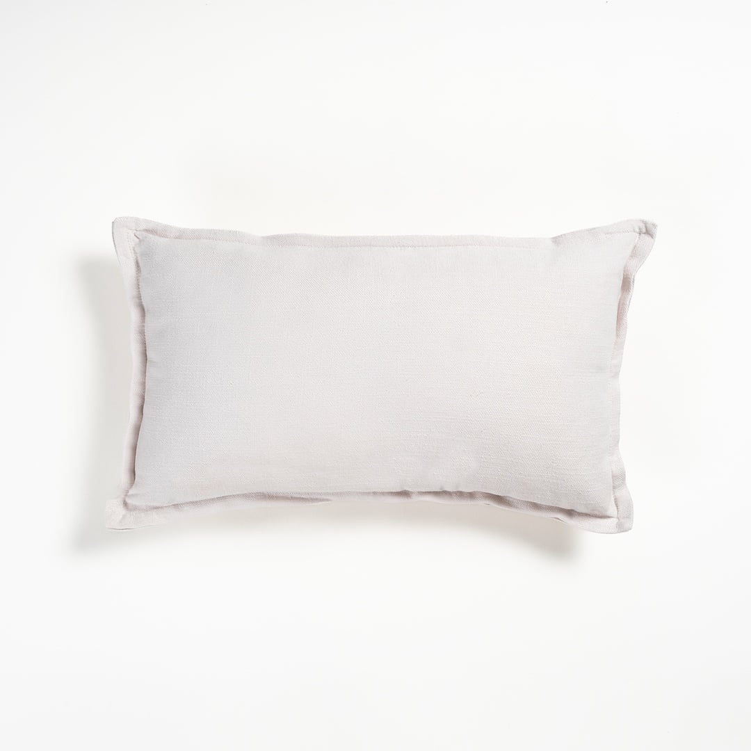 Nilüfer Şantuklu Viskon Pamuk Viskon Pamuk Dolgulu Kırlent 30x50 Cm Krem