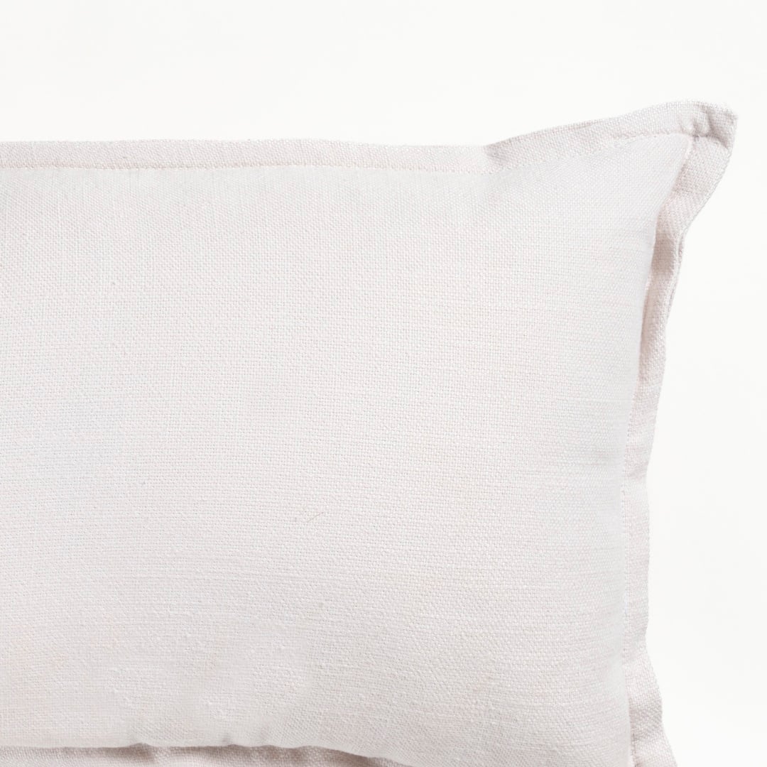 Nilüfer Şantuklu Viskon Pamuk Viskon Pamuk Dolgulu Kırlent 30x50 Cm Krem