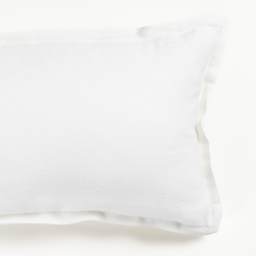 Nilüfer Şantuklu Viskon Pamuk Viskon Pamuk Dolgulu Kırlent 30x50 Cm Ekru