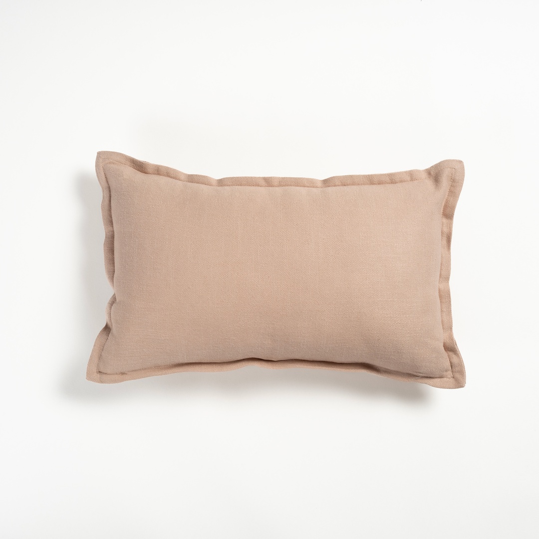 Nilüfer Şantuklu Viskon Pamuk Viskon Pamuk Dolgulu Kırlent 30x50 Cm Kum Rengı