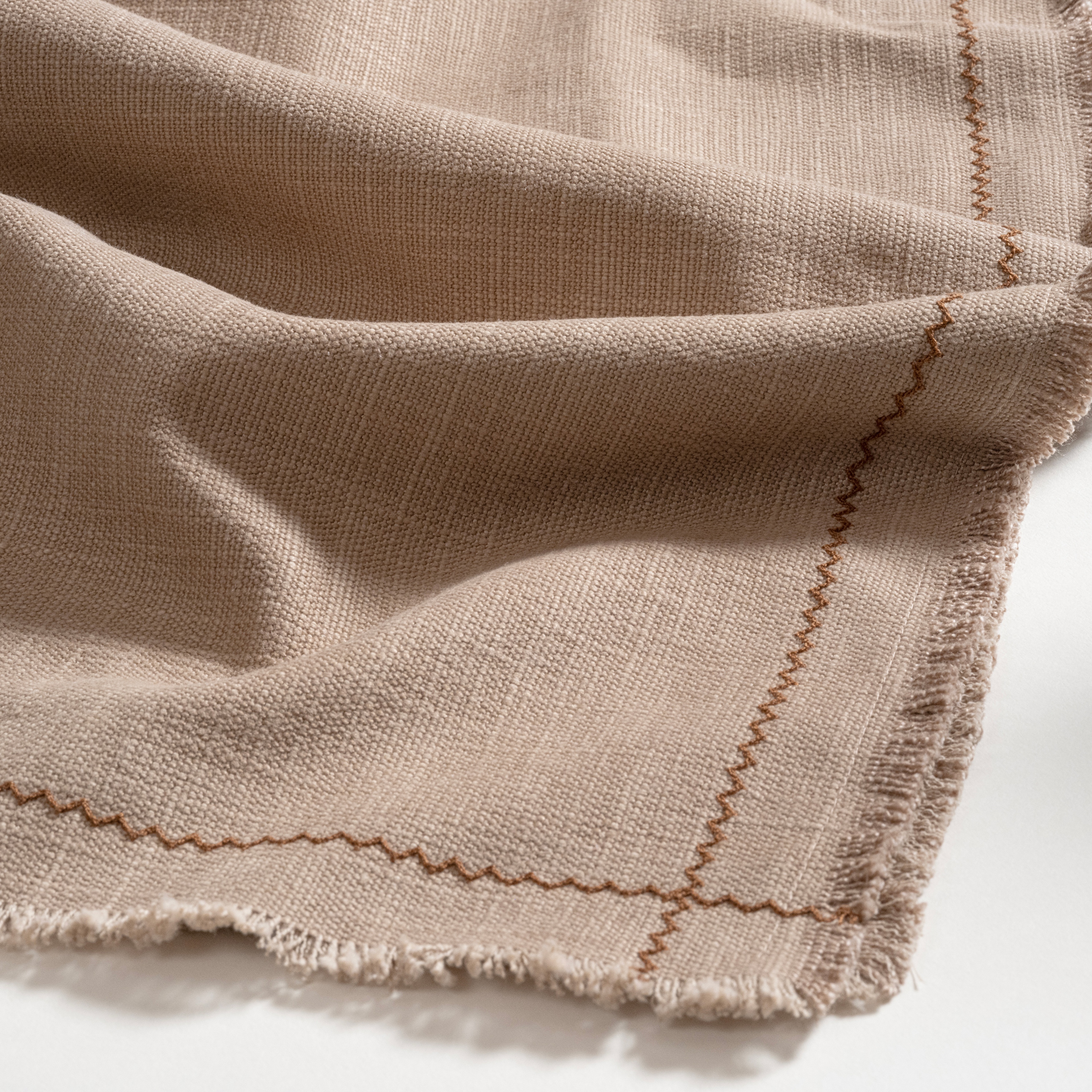 Nilüfer Nakışlı Viskon Pamuk Pamuk Viskon Runner 50x180 Cm Bej