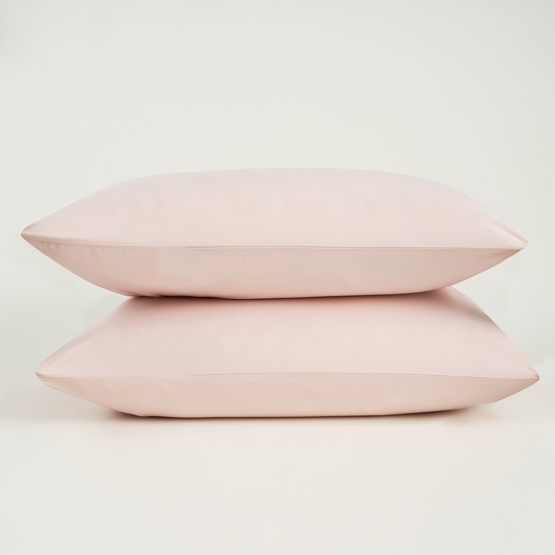 Solıd 300 Tc 2'li Pamuk Saten %100 Pamuk Saten Yastık Kılıfı 50x70 Cm Pembe