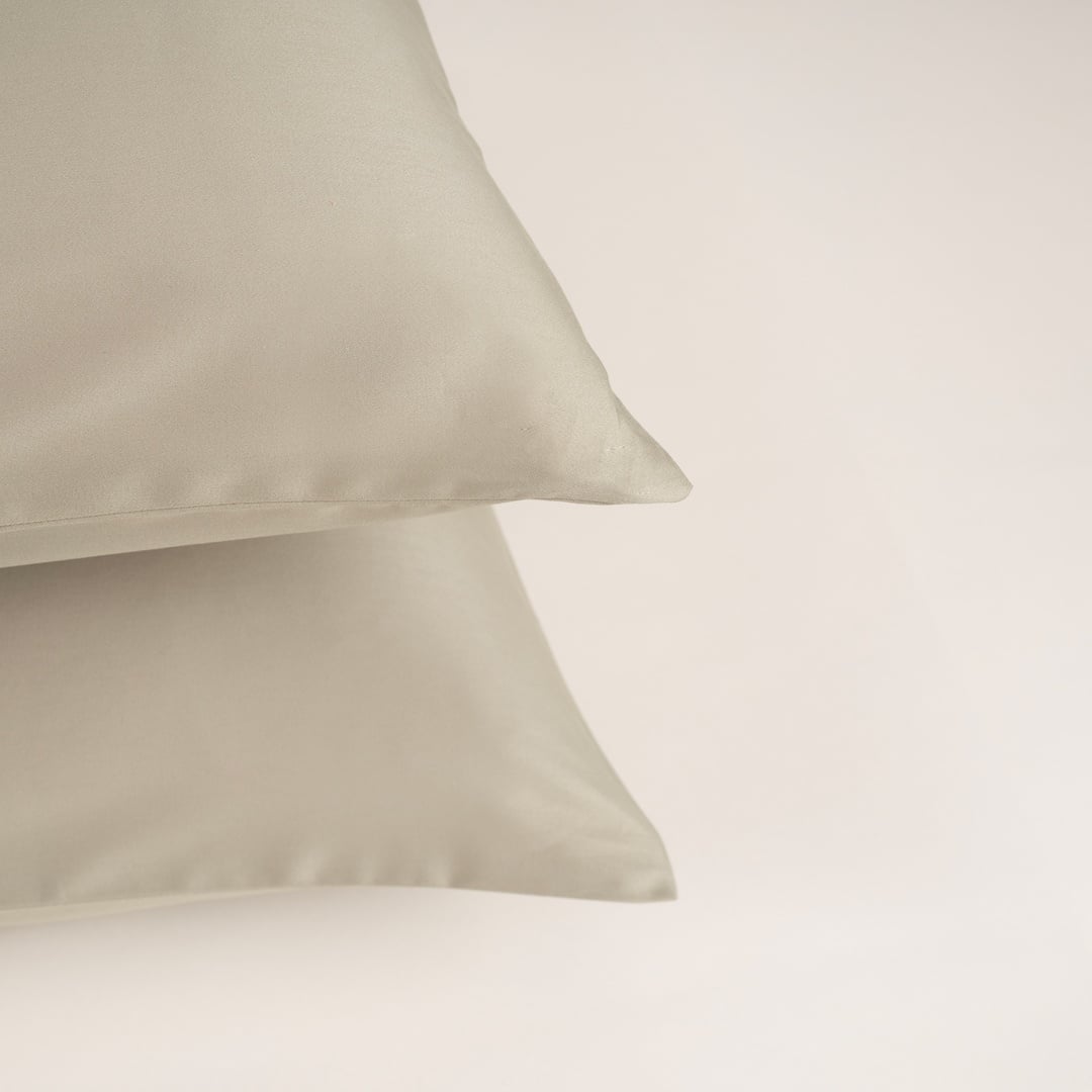 Solıd 300 Tc 2'li Pamuk Saten %100 Pamuk Saten Yastık Kılıfı 50x70 Cm Yeşil