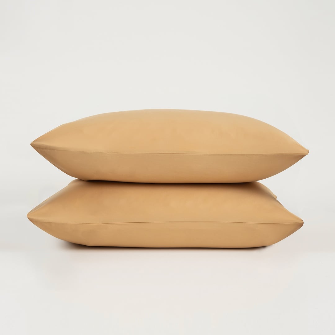 Solıd 300 Tc 2'li Pamuk Saten %100 Pamuk Saten Yastık Kılıfı 50x70 Cm Sarı