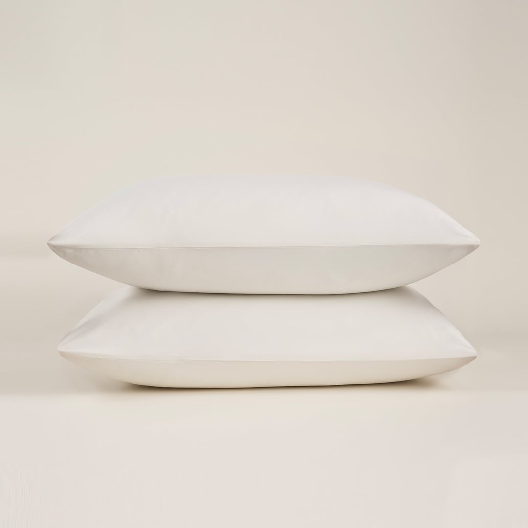 Solıd 300 Tc 2'li Pamuk Saten %100 Pamuk Saten Yastık Kılıfı 50x70 Cm Ekru