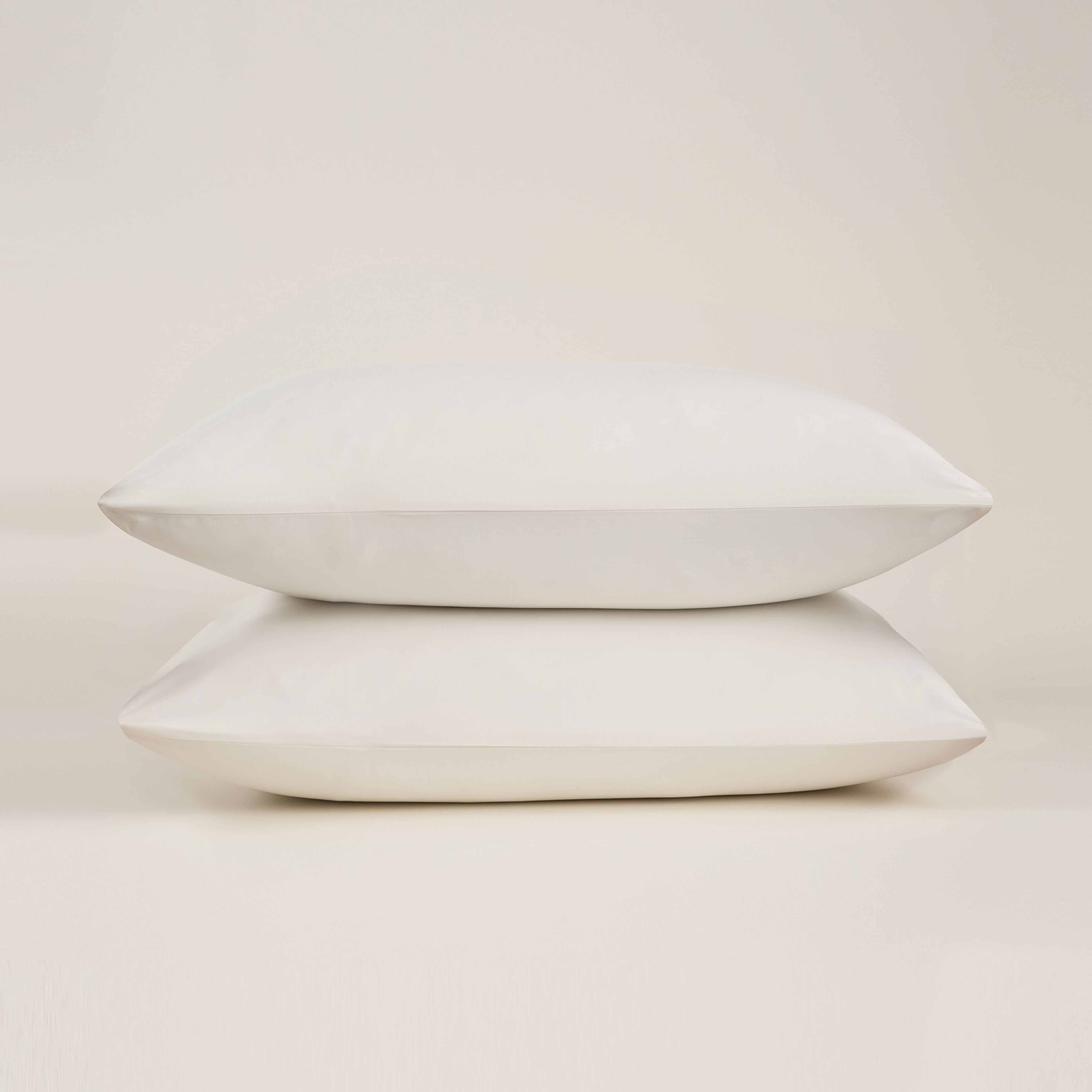 Solıd 300 Tc 2'li Pamuk Saten %100 Pamuk Saten Yastık Kılıfı 50x70 Cm Ekru