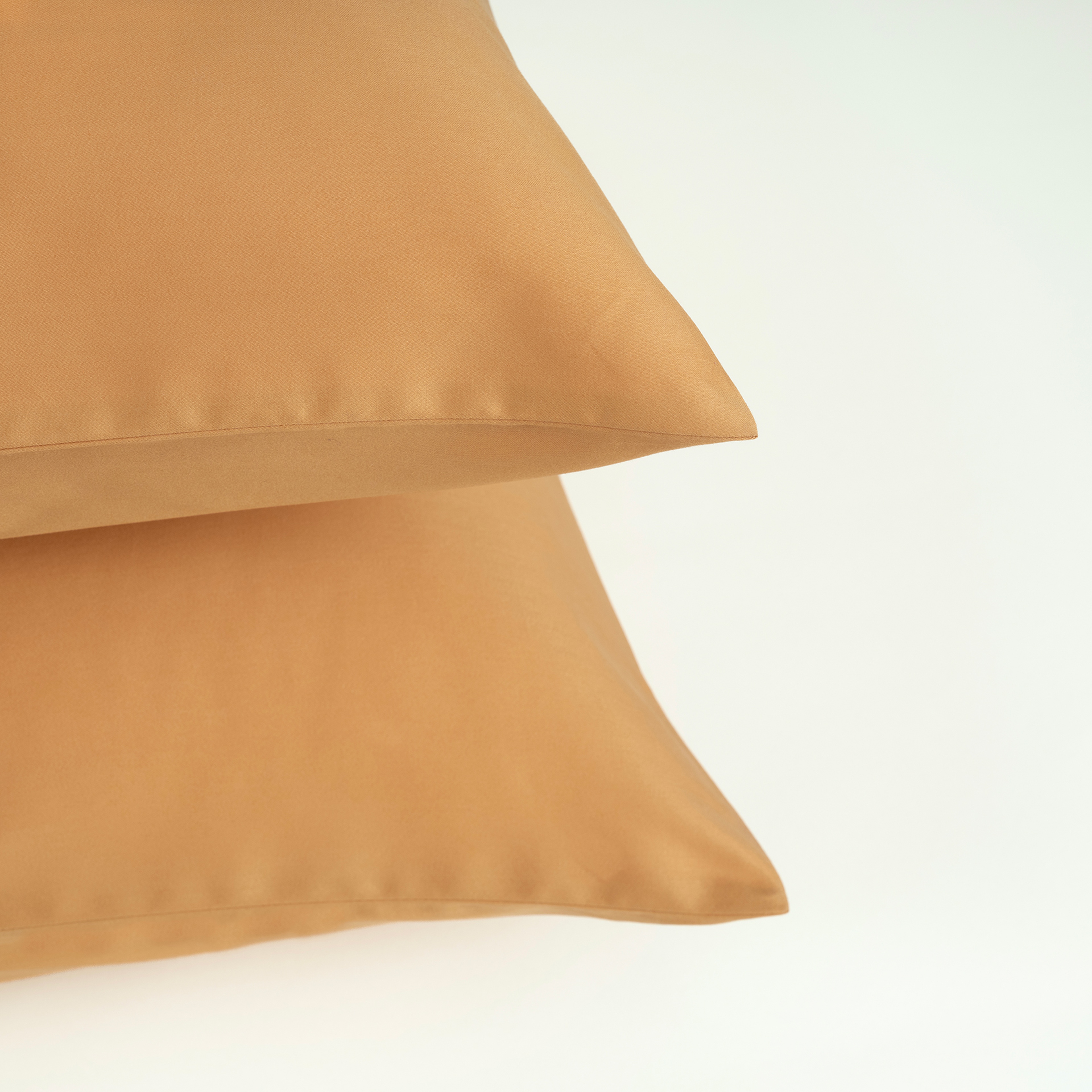 Solıd 300 Tc 2'li Pamuk Saten %100 Pamuk Saten Yastık Kılıfı 50x70 Cm Tarçın