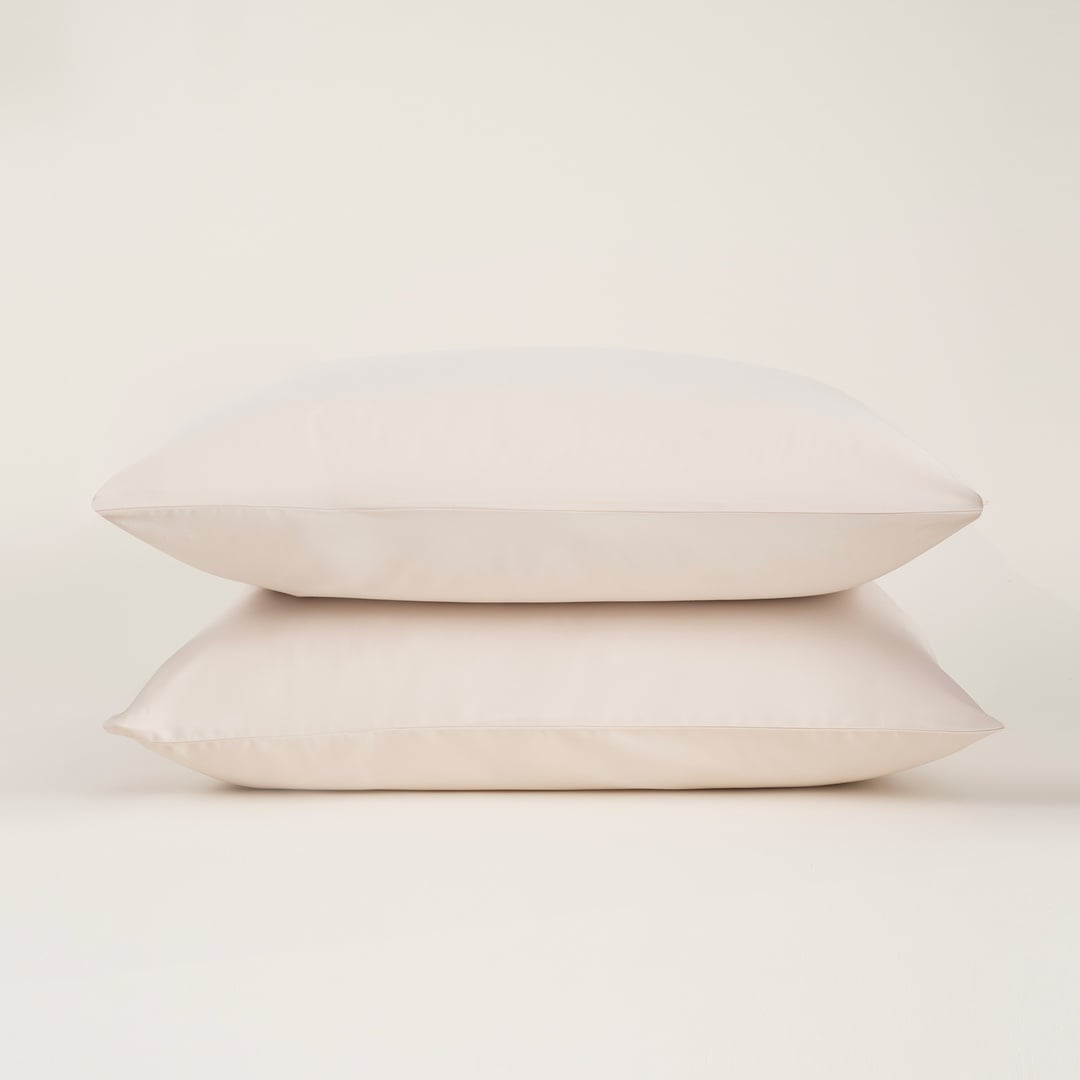 Solıd 300 Tc 2'li Pamuk Saten %100 Pamuk Saten Yastık Kılıfı 50x70 Cm Krem