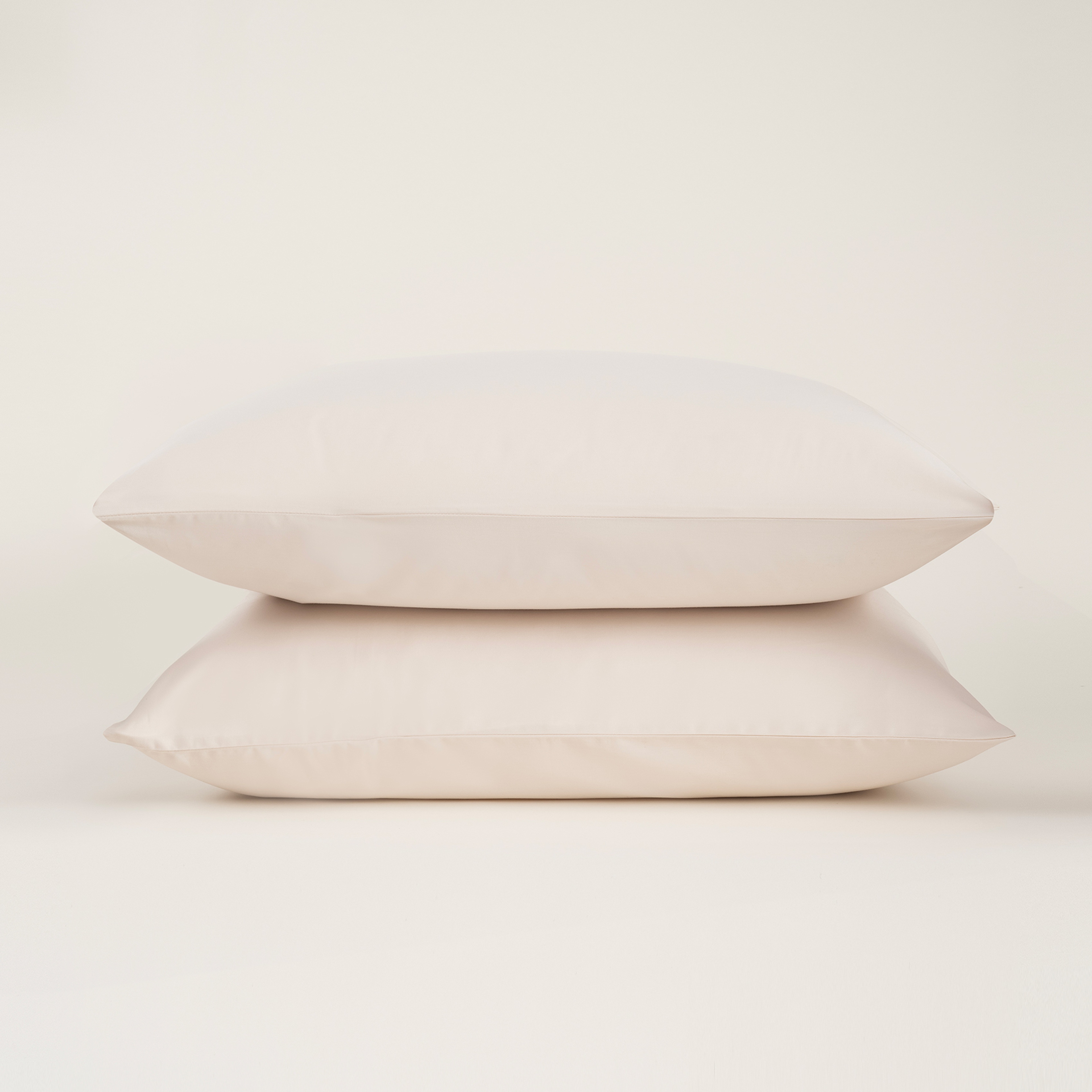 Solıd 300 Tc 2'li Pamuk Saten %100 Pamuk Saten Yastık Kılıfı 50x70 Cm Krem