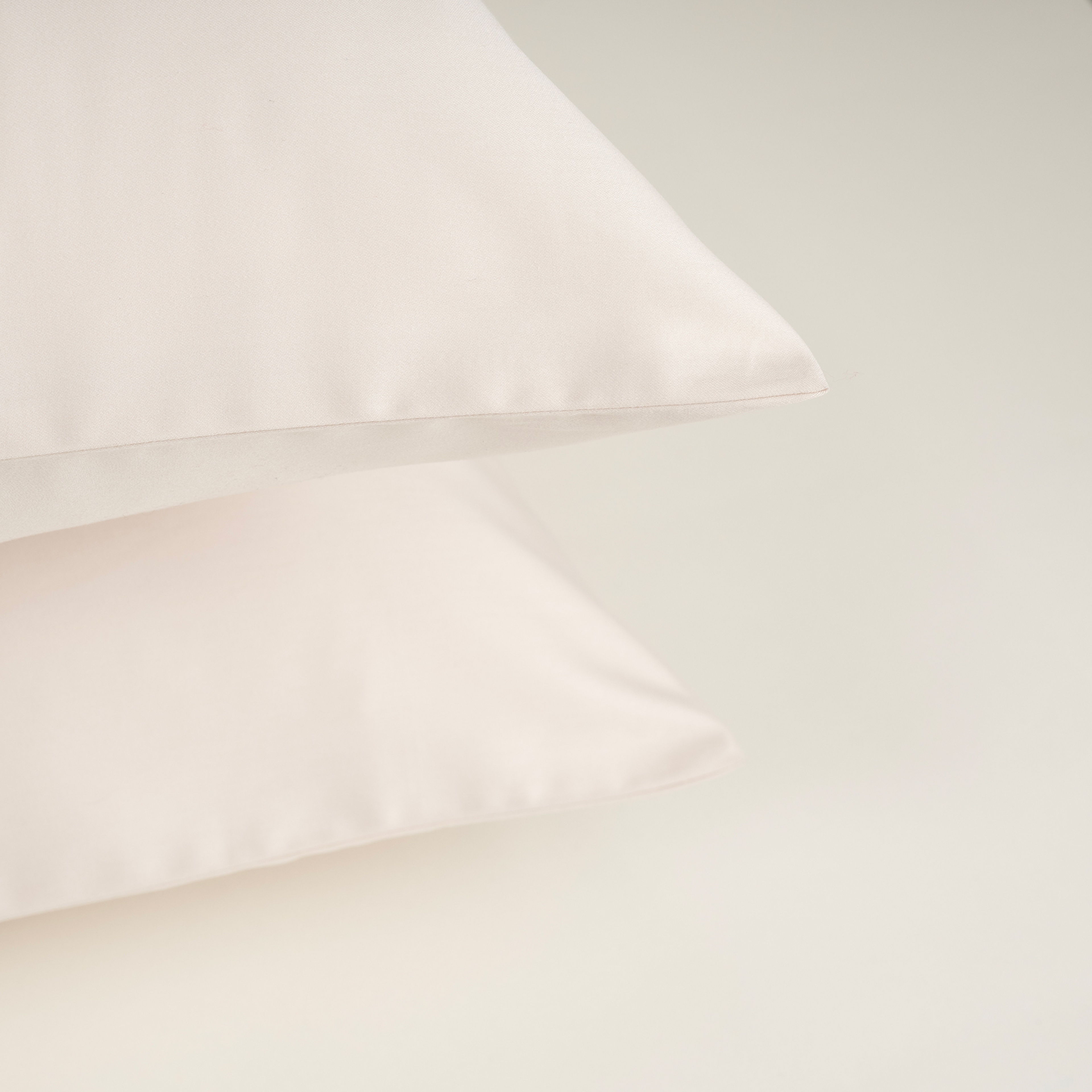 Solıd 300 Tc 2'li Pamuk Saten %100 Pamuk Saten Yastık Kılıfı 50x70 Cm Krem