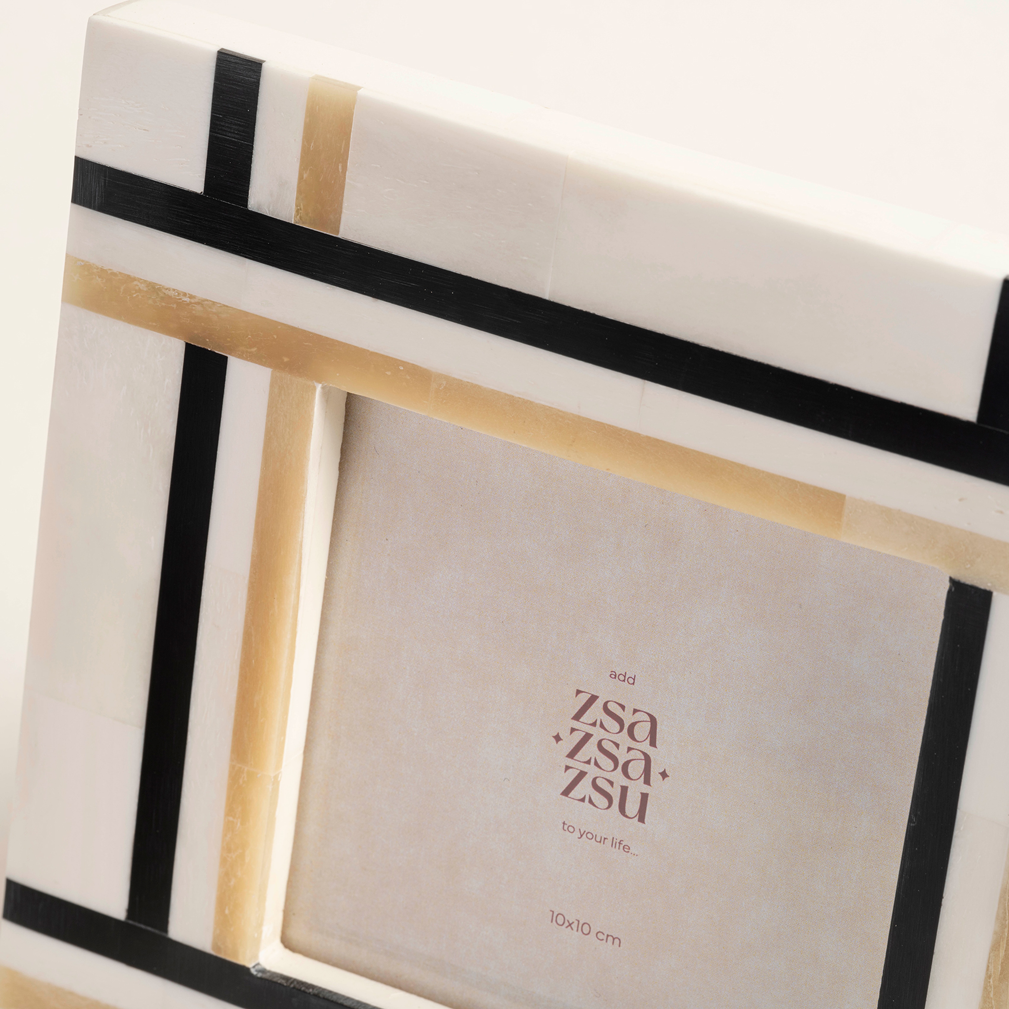 Jewar Kemik - Reçine - Mdf Çerçeve 16.2x16.2x2 Cm Bej