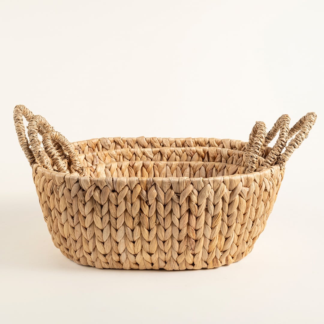 Polı Su Sümbülü Sepet 46x31x22 Cm Natural