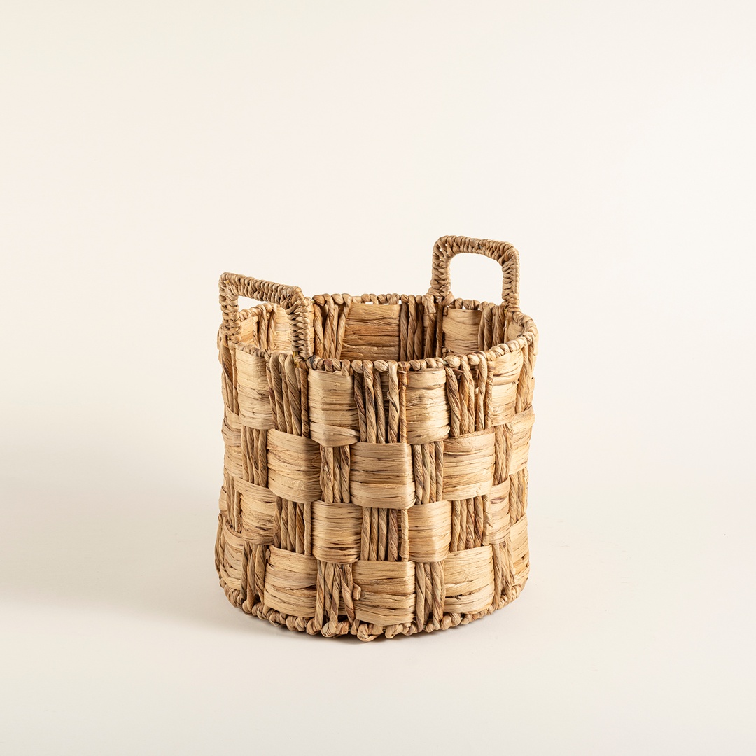 Polı Su Sümbülü Sepet 32x27x34 Cm Natural