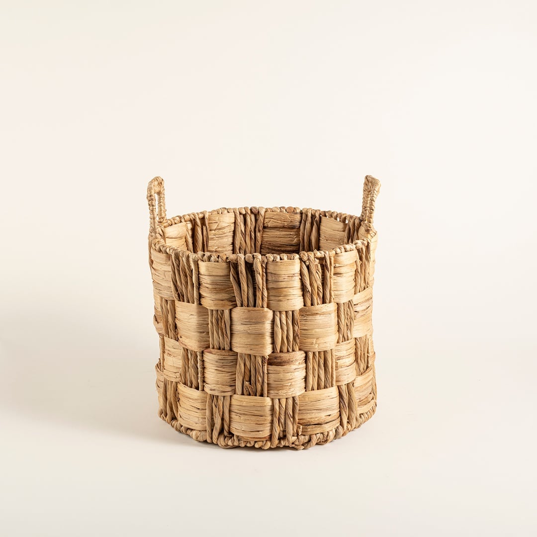 Polı Su Sümbülü Sepet 32x27x34 Cm Natural