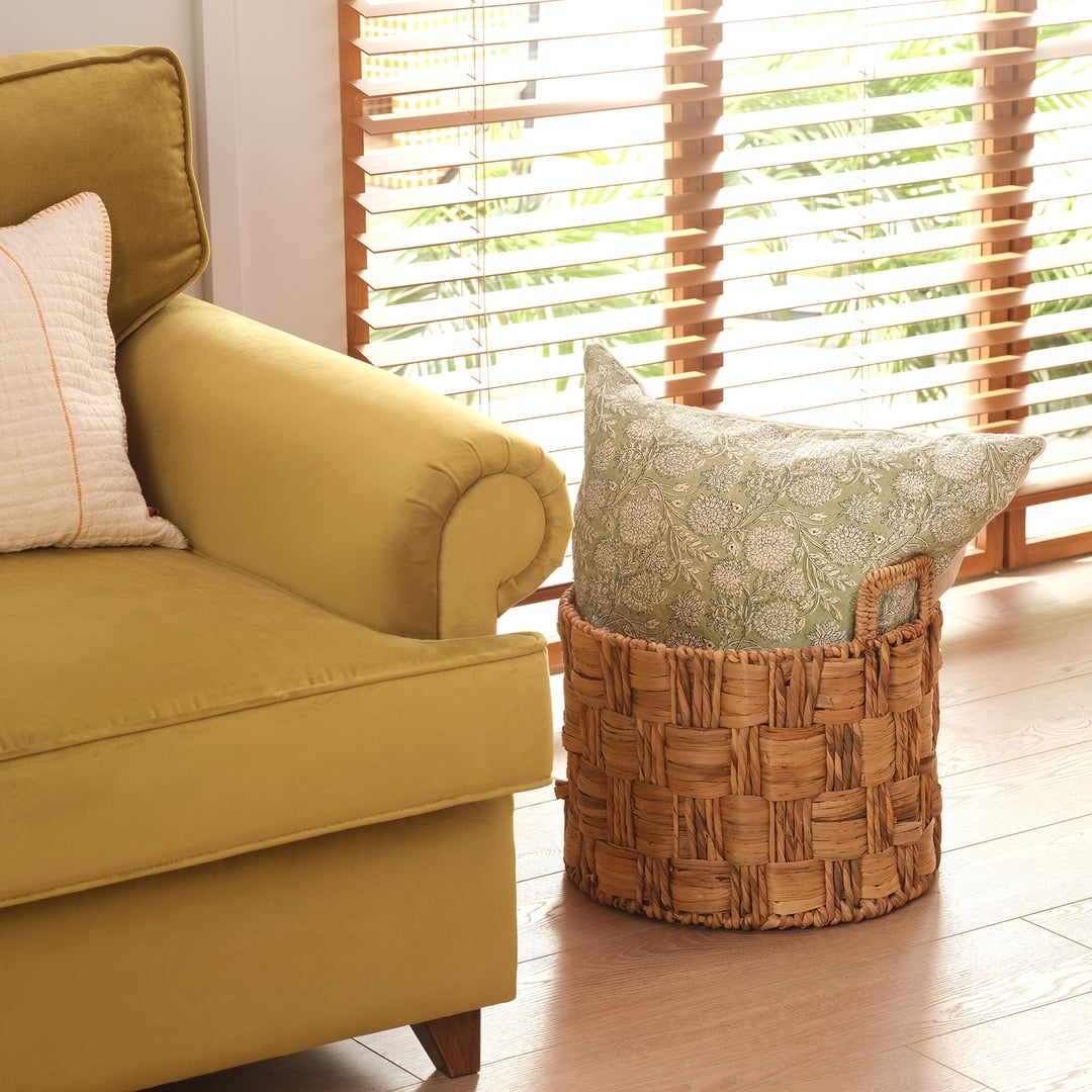 Polı Su Sümbülü Sepet 32x27x34 Cm Natural