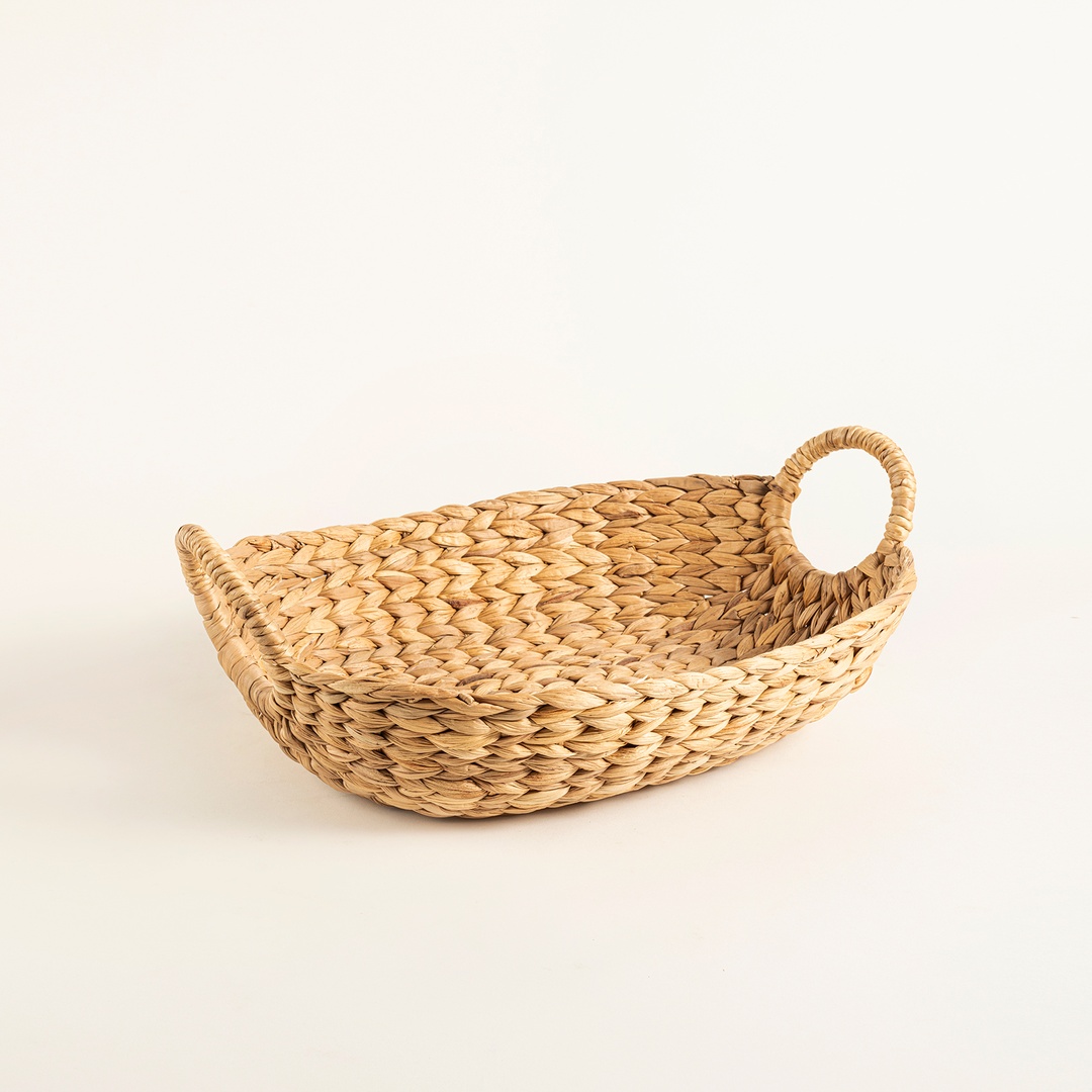 Polı Su Sümbülü Sepet 49x30x15 Cm Natural