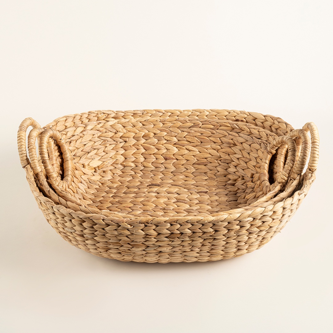 Polı Su Sümbülü Sepet 49x30x15 Cm Natural