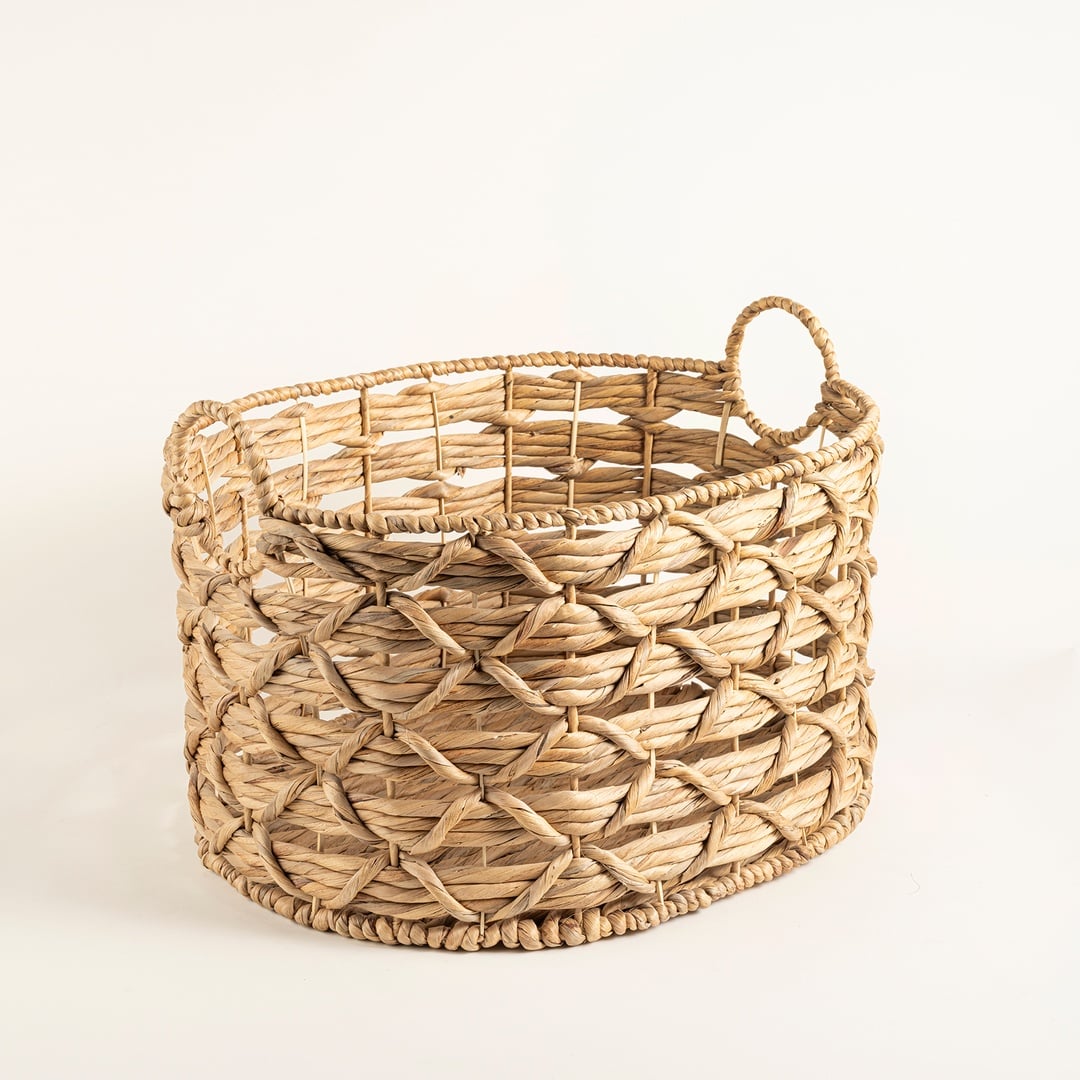 Polı Su Sümbülü Sepet 51x43x35 Cm Natural