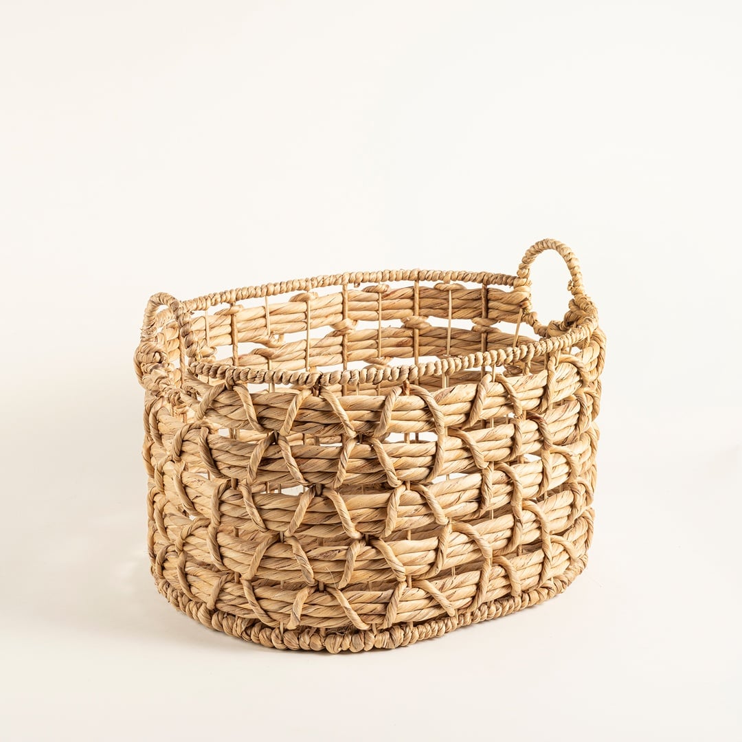 Polı Su Sümbülü Sepet 46x38x32 Cm Natural