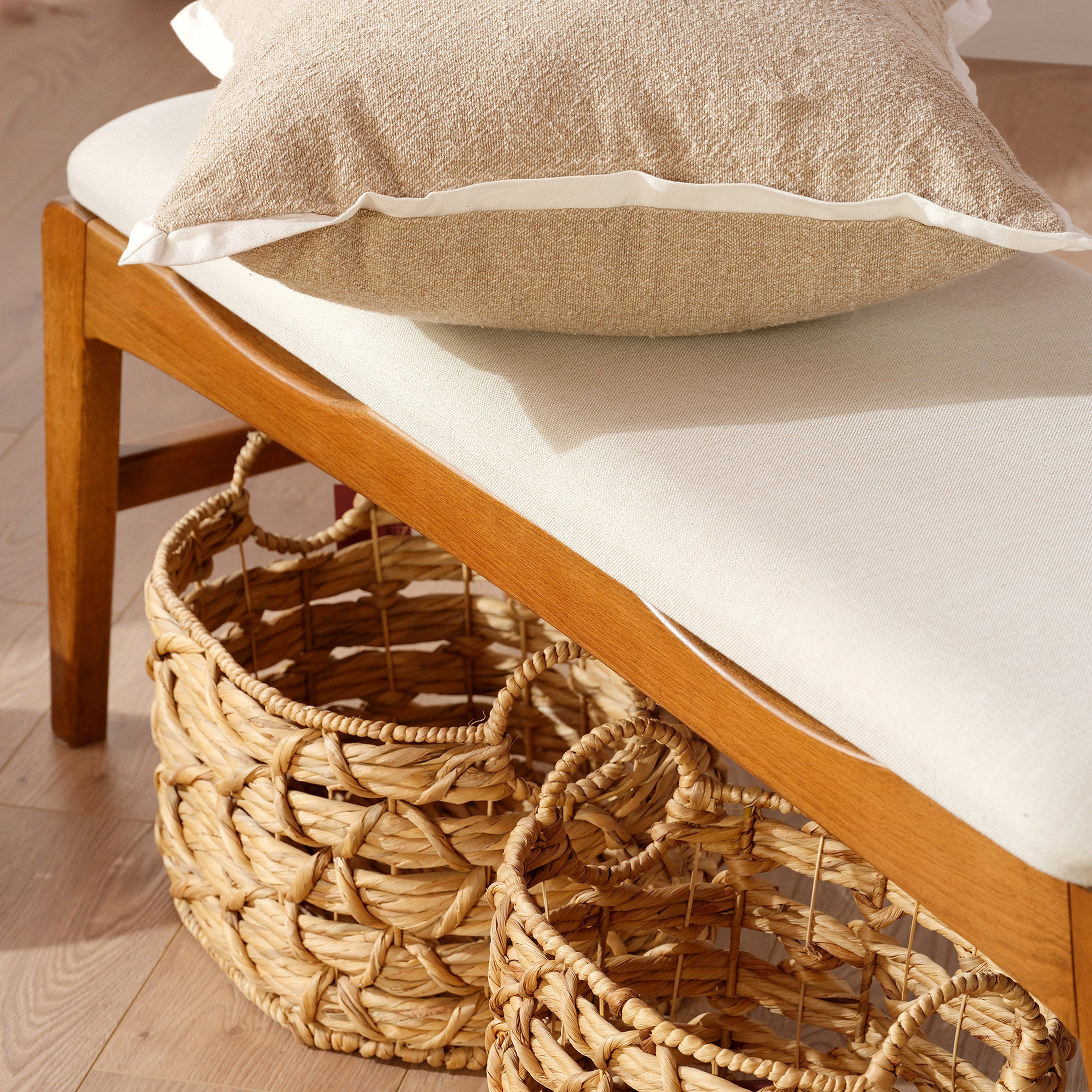 Polı Su Sümbülü Sepet 40x32x29 Cm Natural