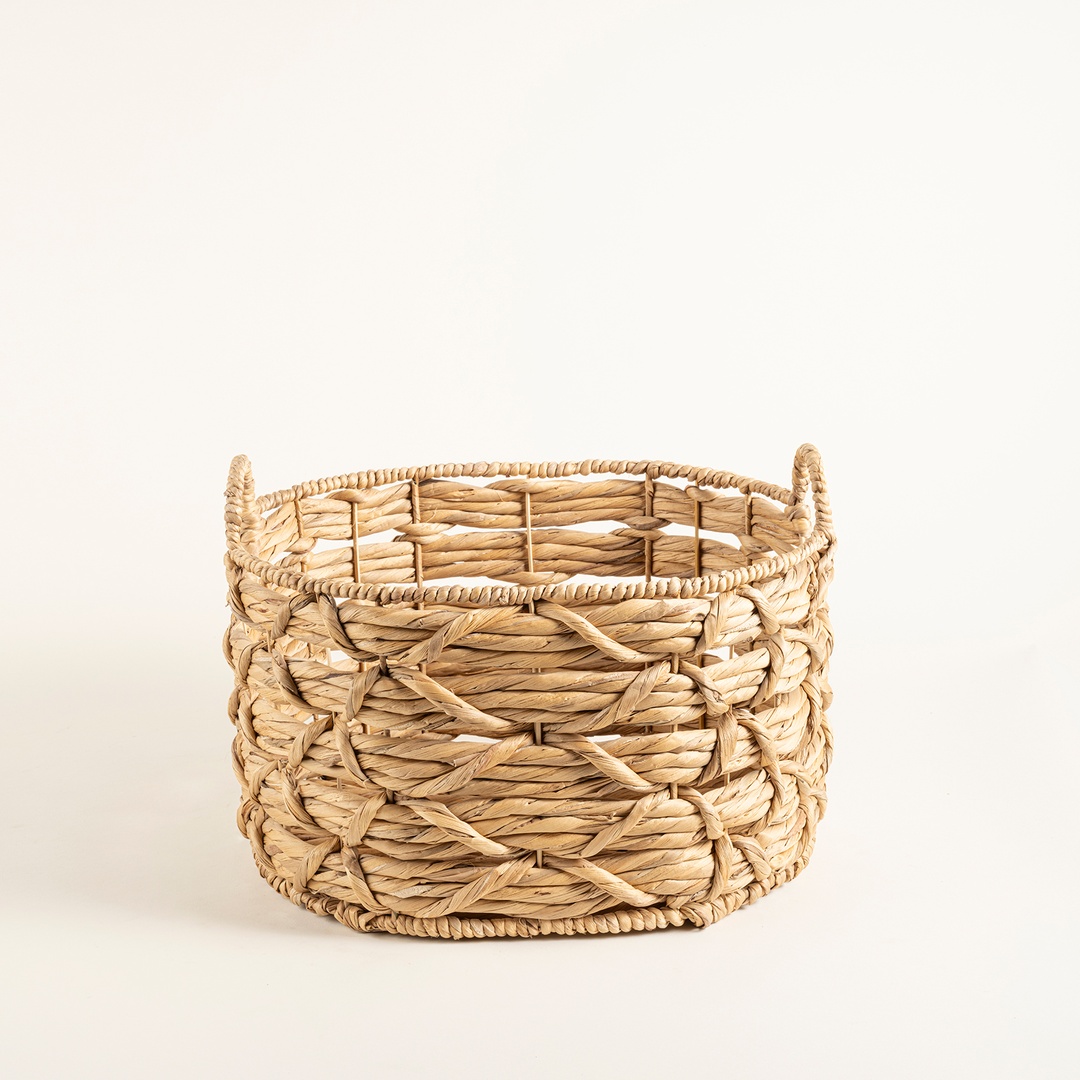 Polı Su Sümbülü Sepet 40x32x29 Cm Natural