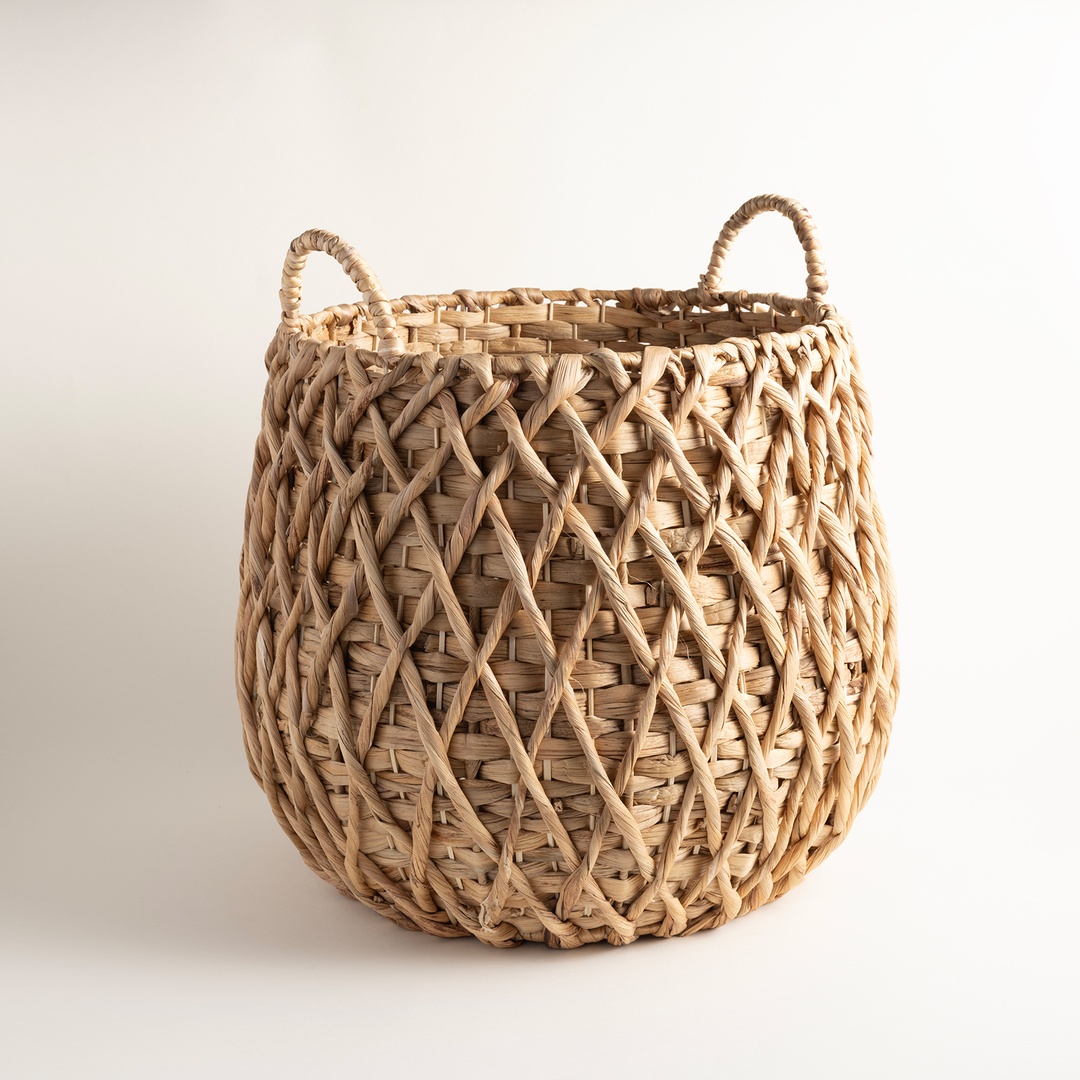 Polı Su Sümbülü Sepet 44x44x45 Cm Natural