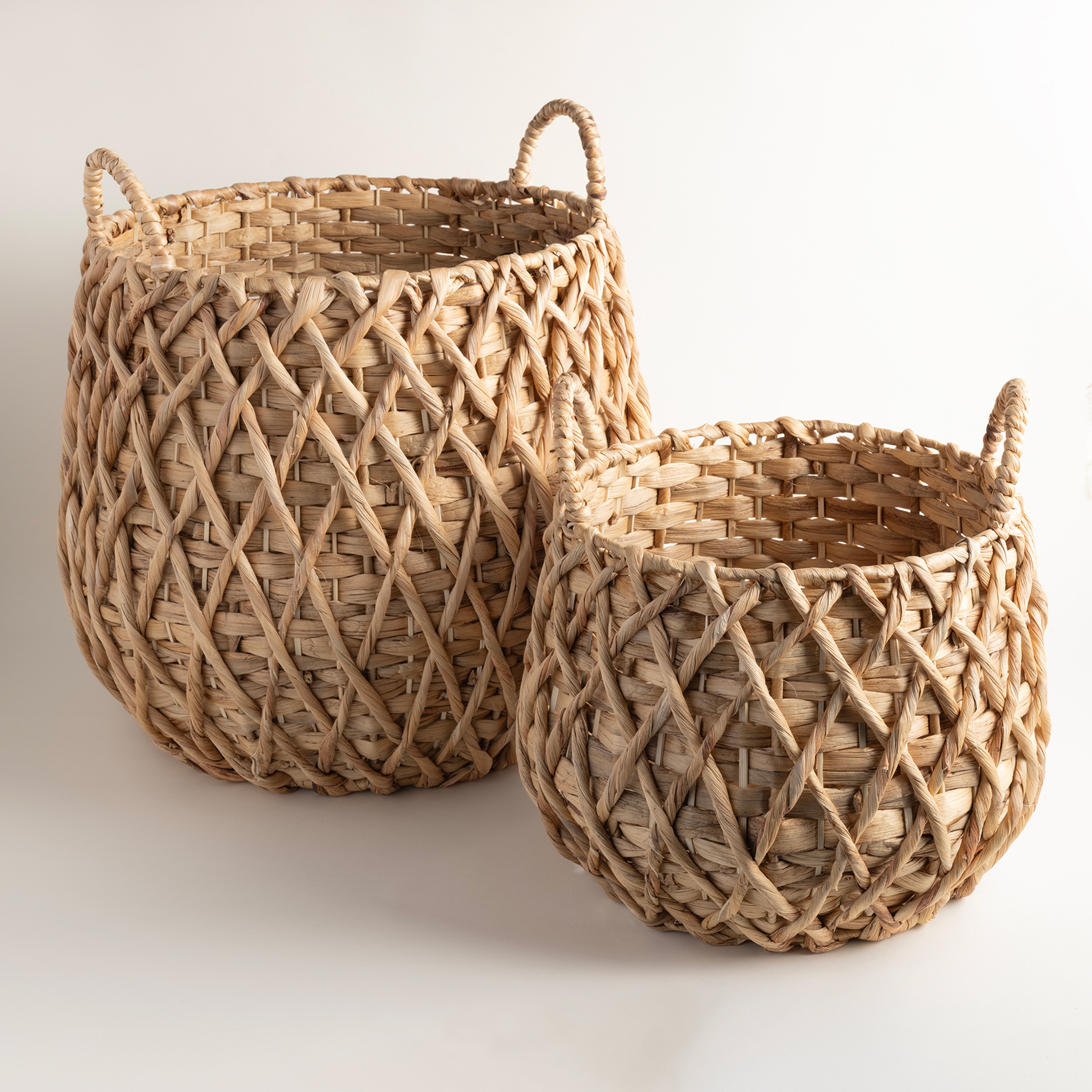 Polı Su Sümbülü Sepet 44x44x45 Cm Natural