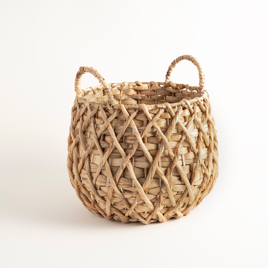 Polı Su Sümbülü Sepet 33x33x33 Cm Natural