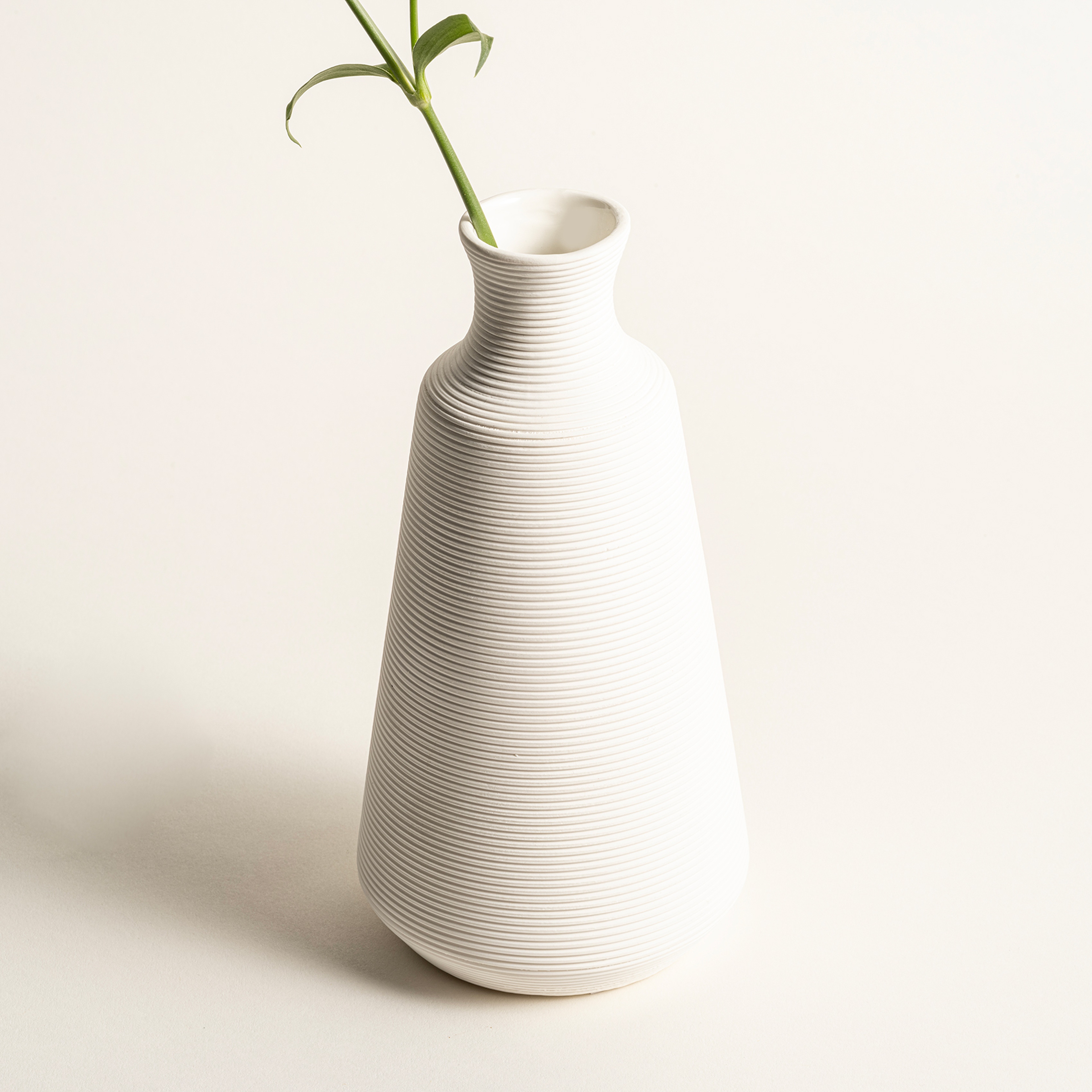 Lılıng Seramik Vazo 20 Cm Ekru