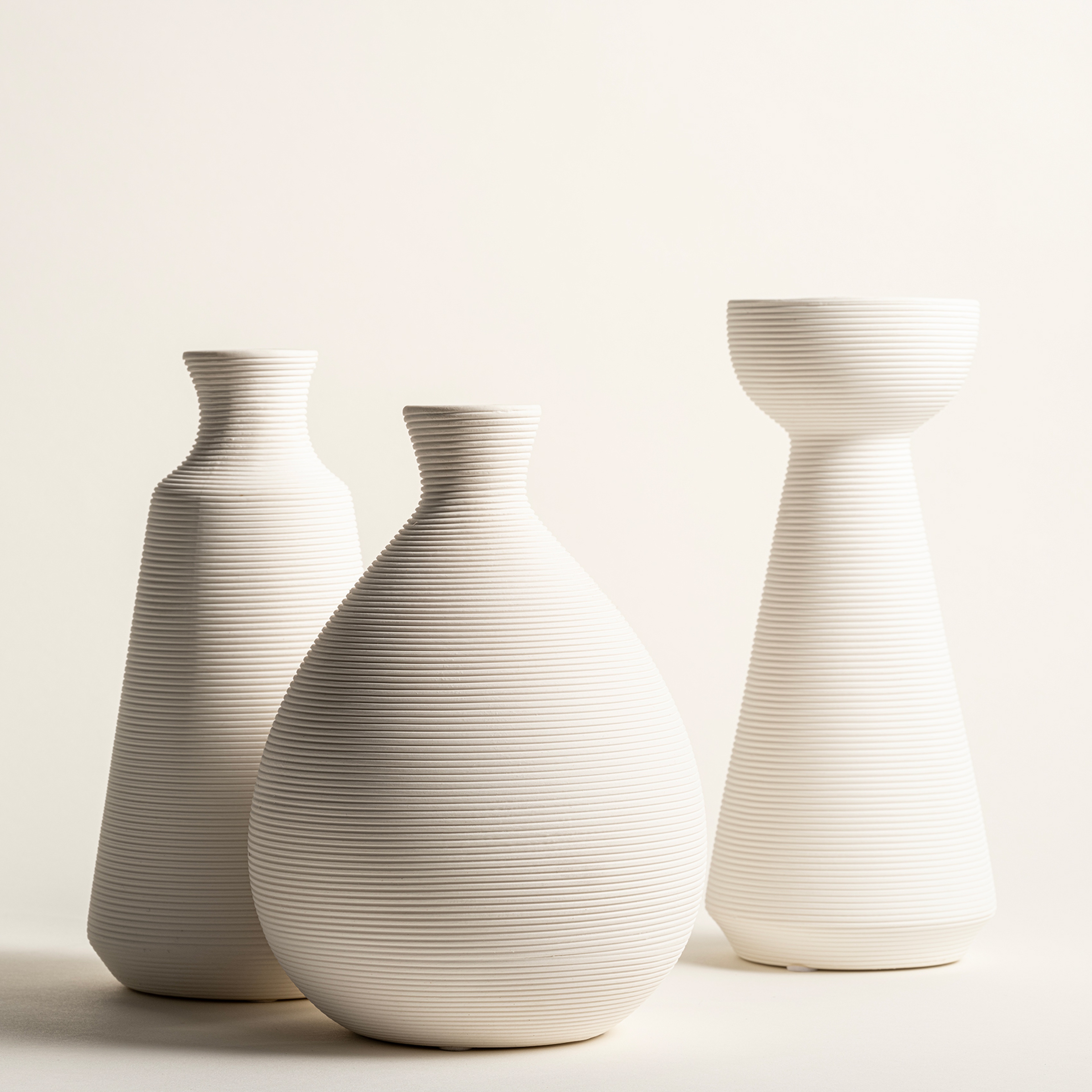 Lılıng Seramik Vazo 19 Cm Ekru