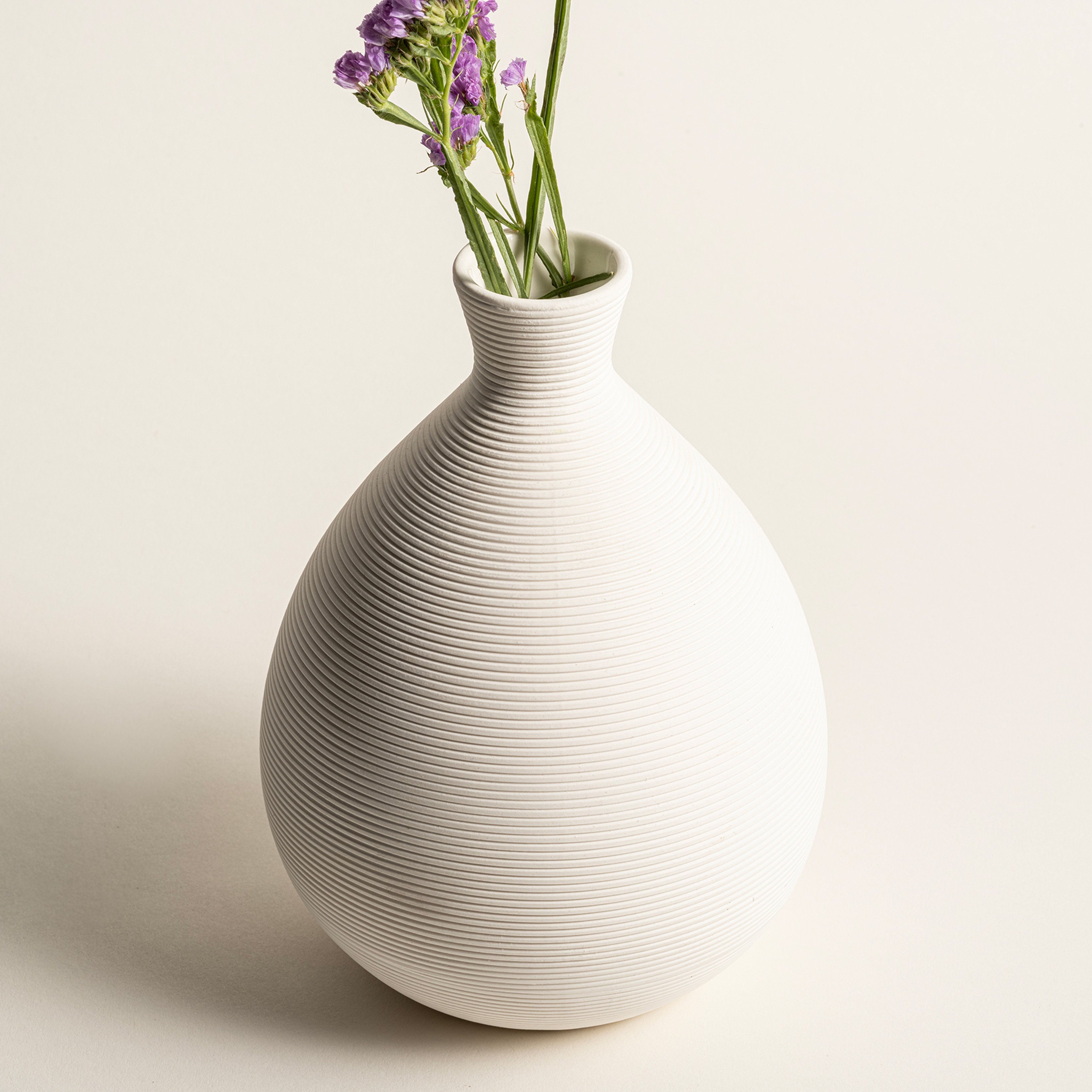 Lılıng Seramik Vazo 19 Cm Ekru