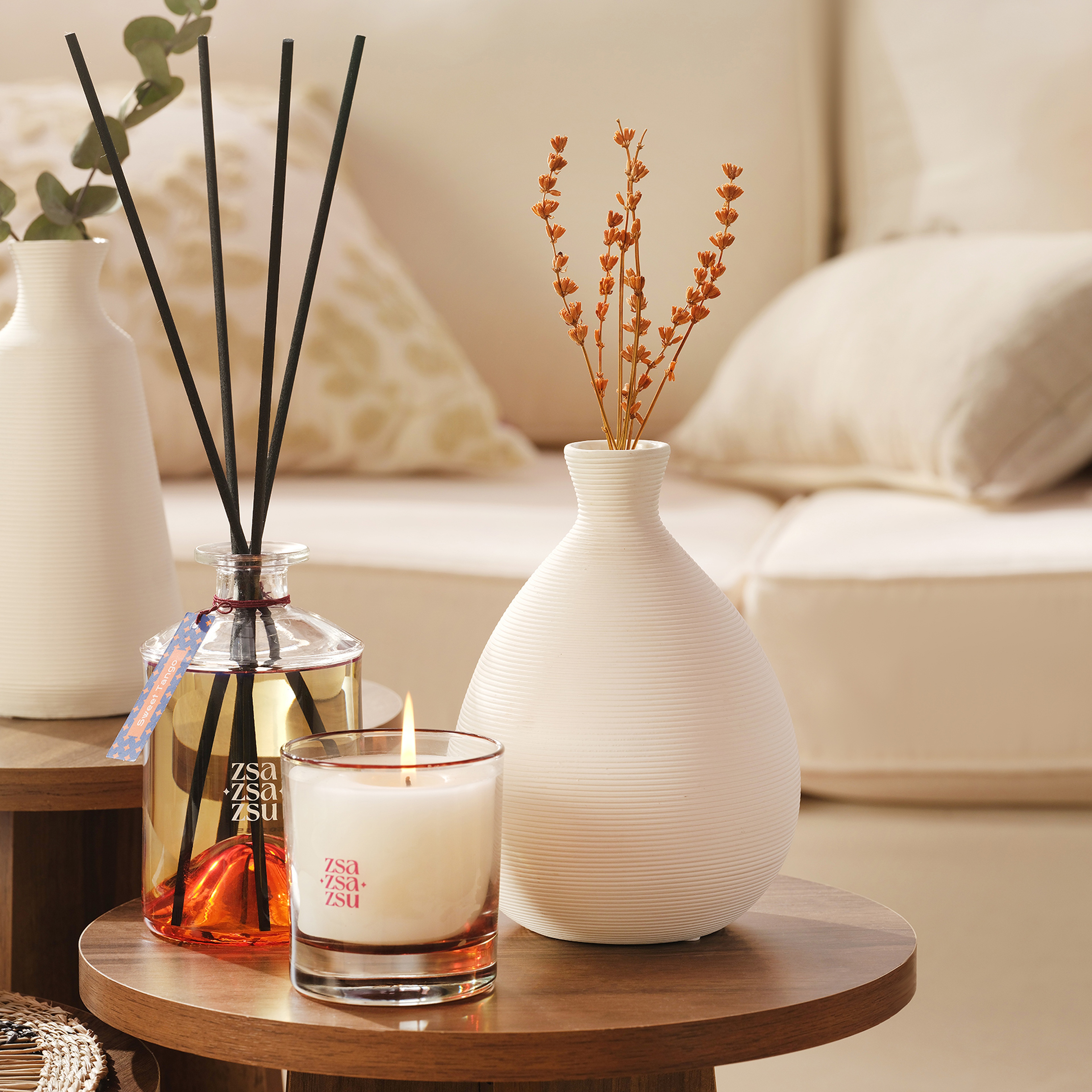 Lılıng Seramik Vazo 19 Cm Ekru