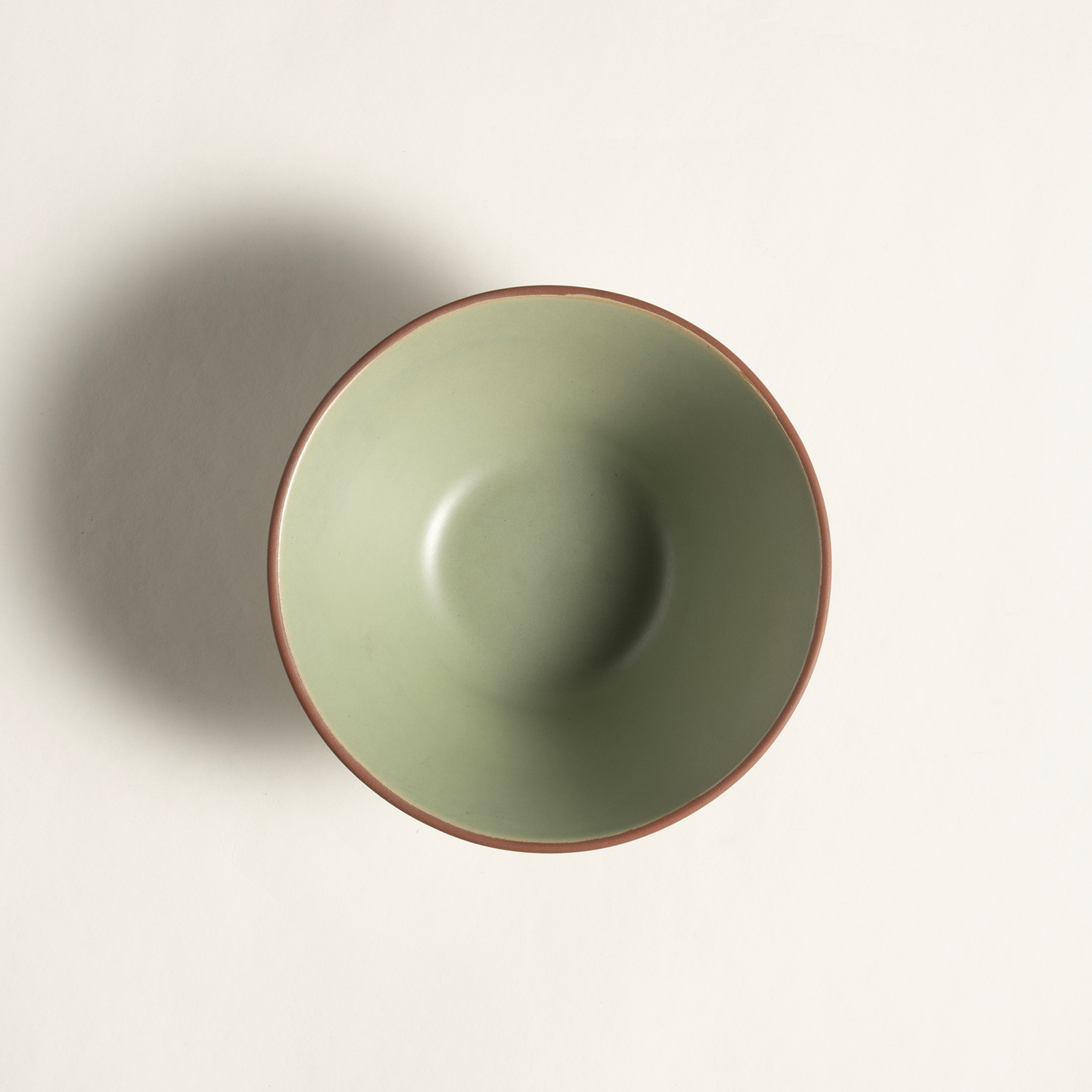 Lılıng Renkli Kil Kase 16 Cm Yeşil