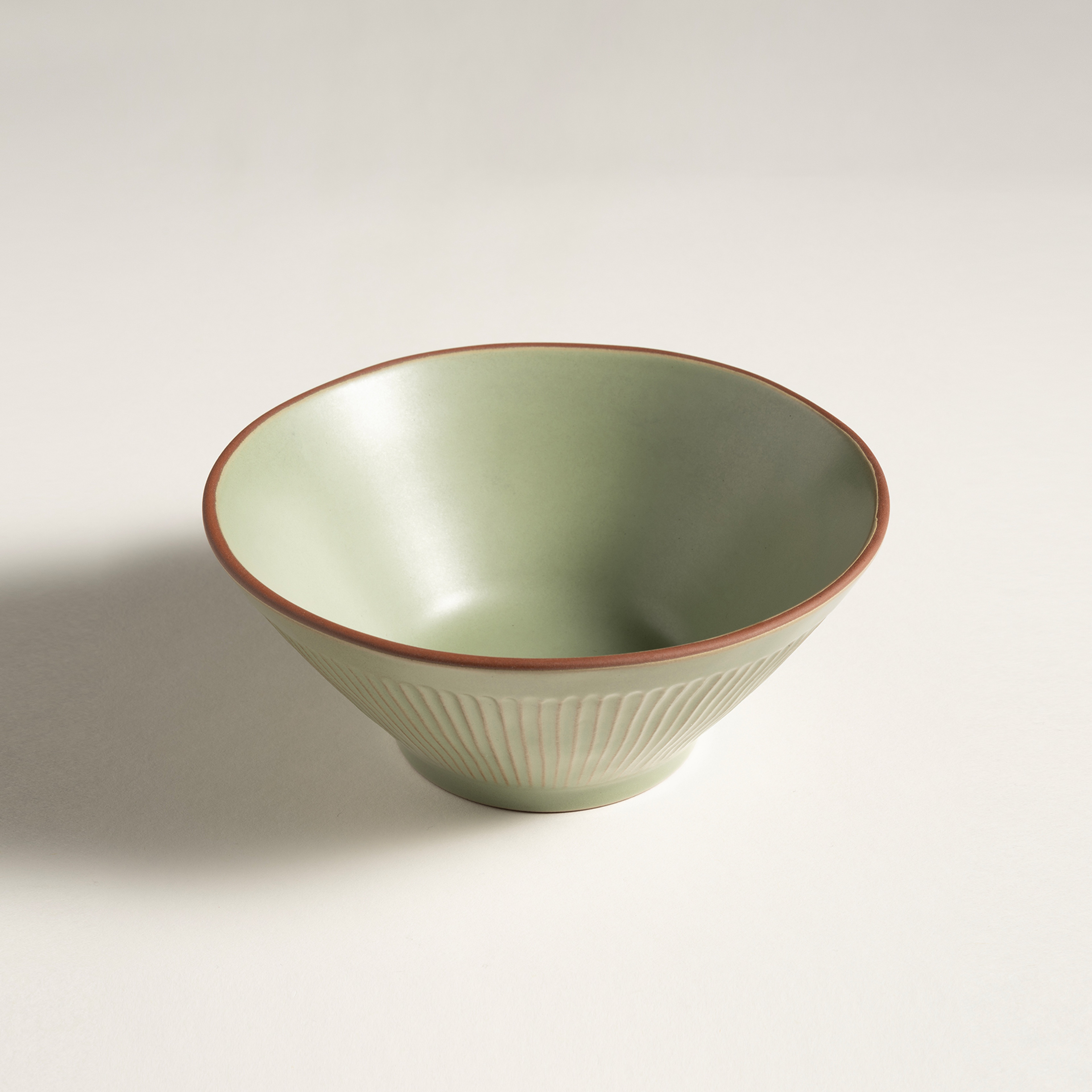 Lılıng Renkli Kil Kase 16 Cm Yeşil