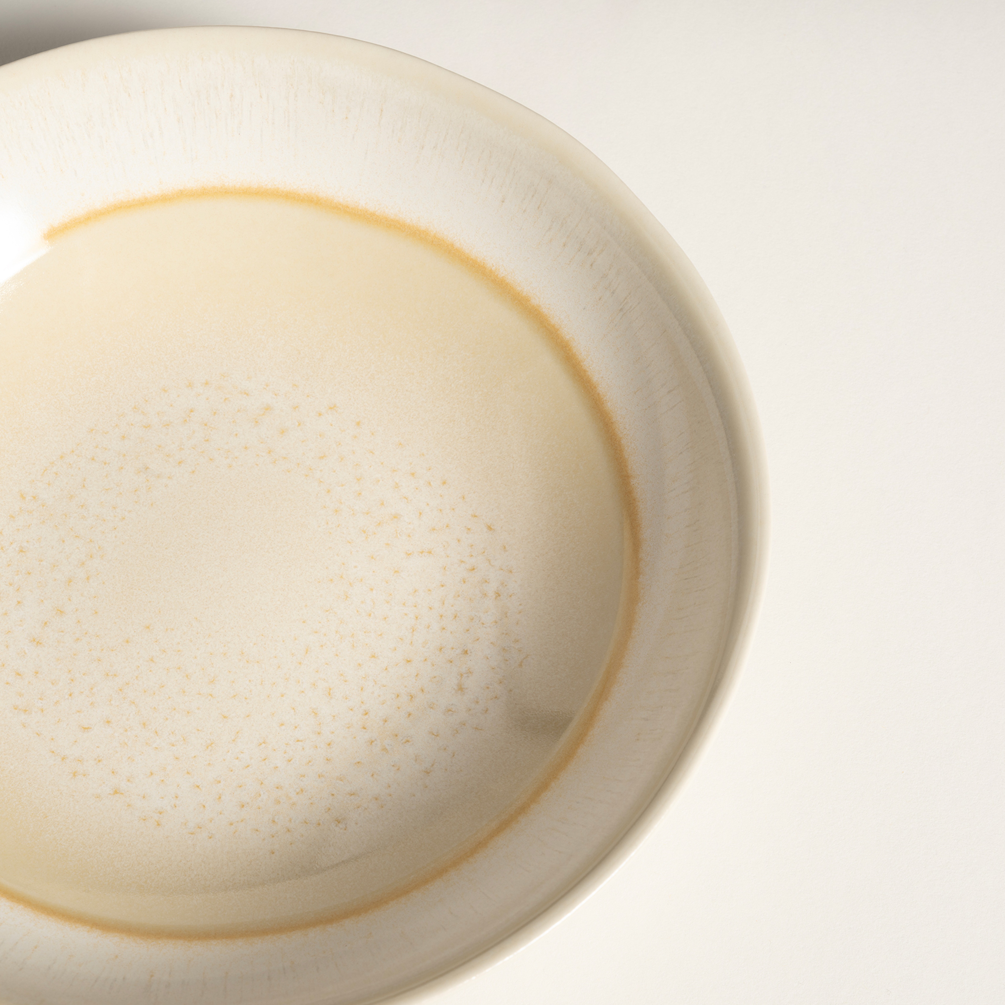 Leırıa Stoneware Çukur Tabak 20 Cm Krem