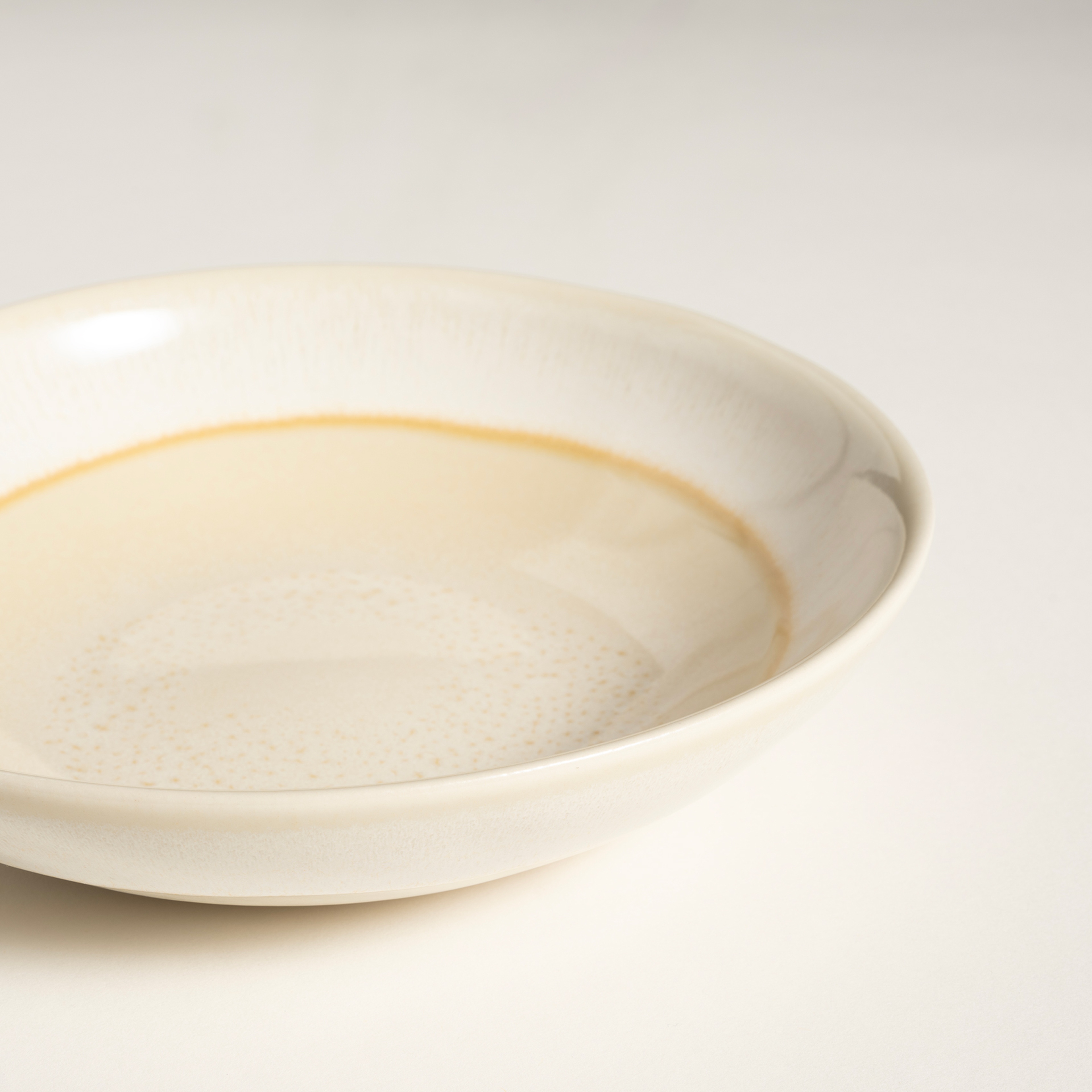 Leırıa Stoneware Çukur Tabak 20 Cm Krem