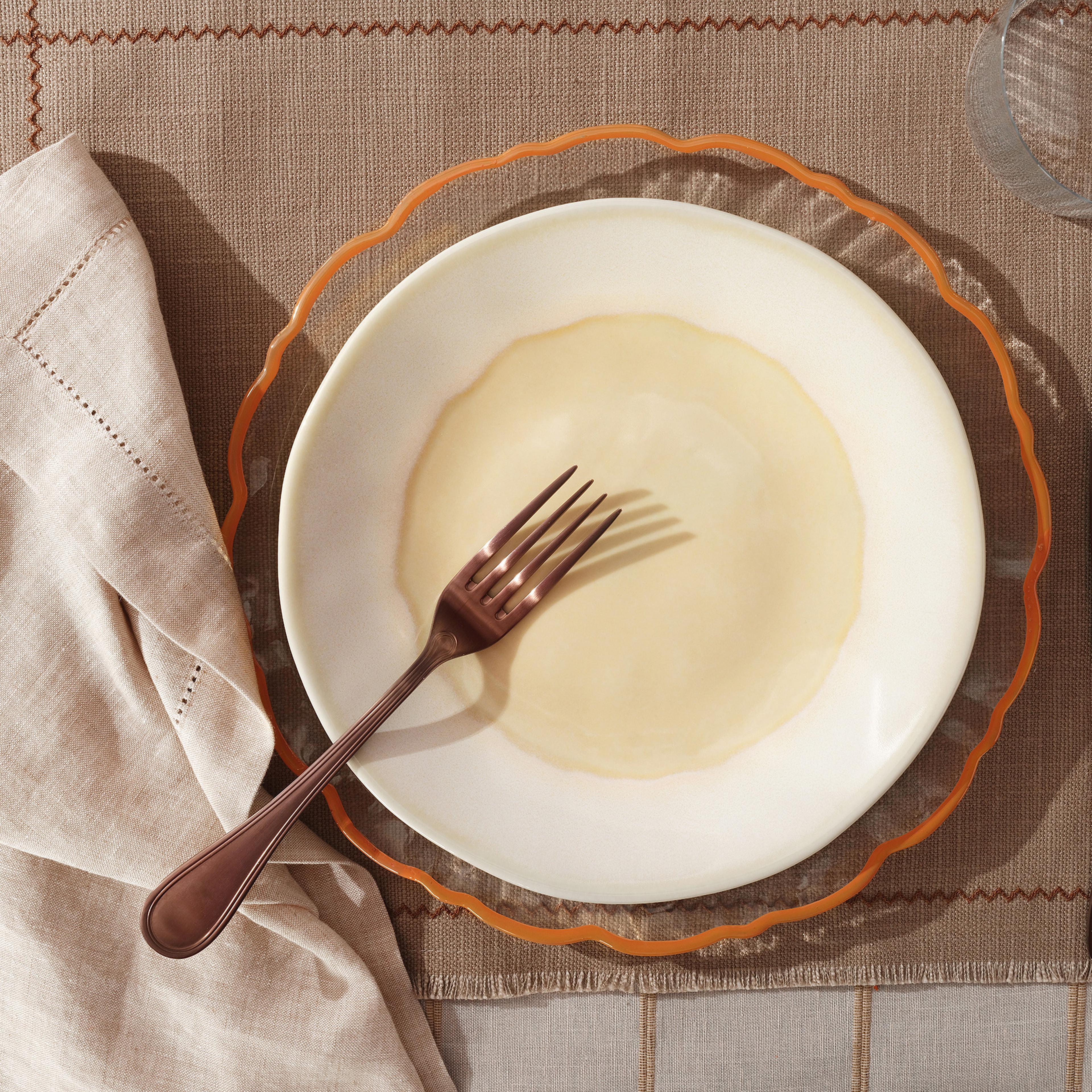 Leırıa Stoneware Yemek Tabağı 27 Cm Krem