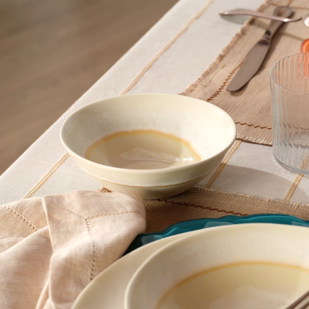 Leırıa Stoneware Kase 15 Cm Krem