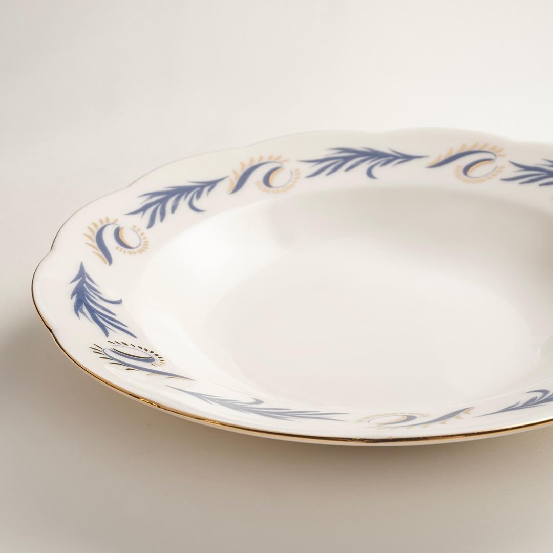 Emet Porselen Çukur Tabak 23x23x4.5 Cm Lacivert