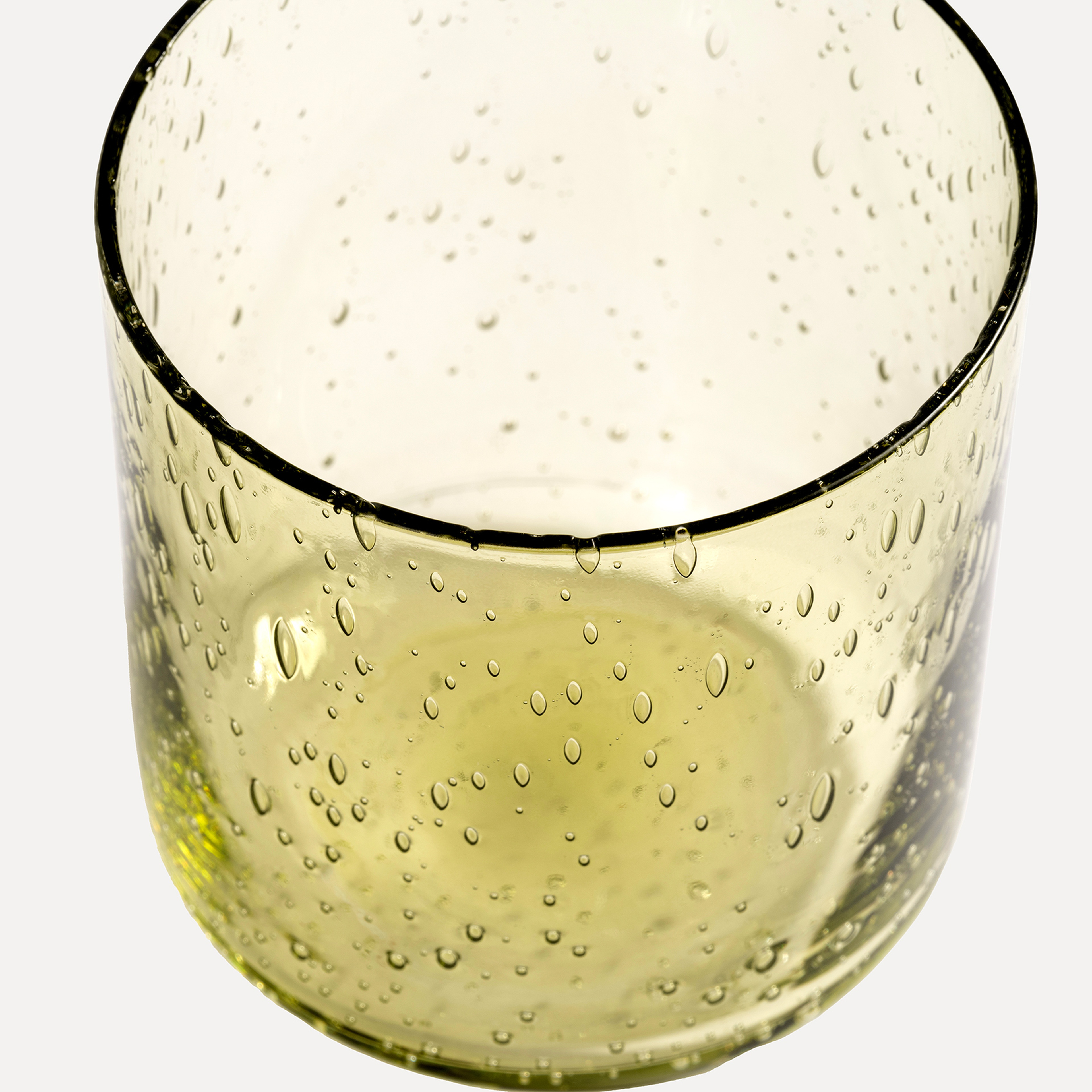 Loess Cam Su Bardağı 320 Ml Yeşil