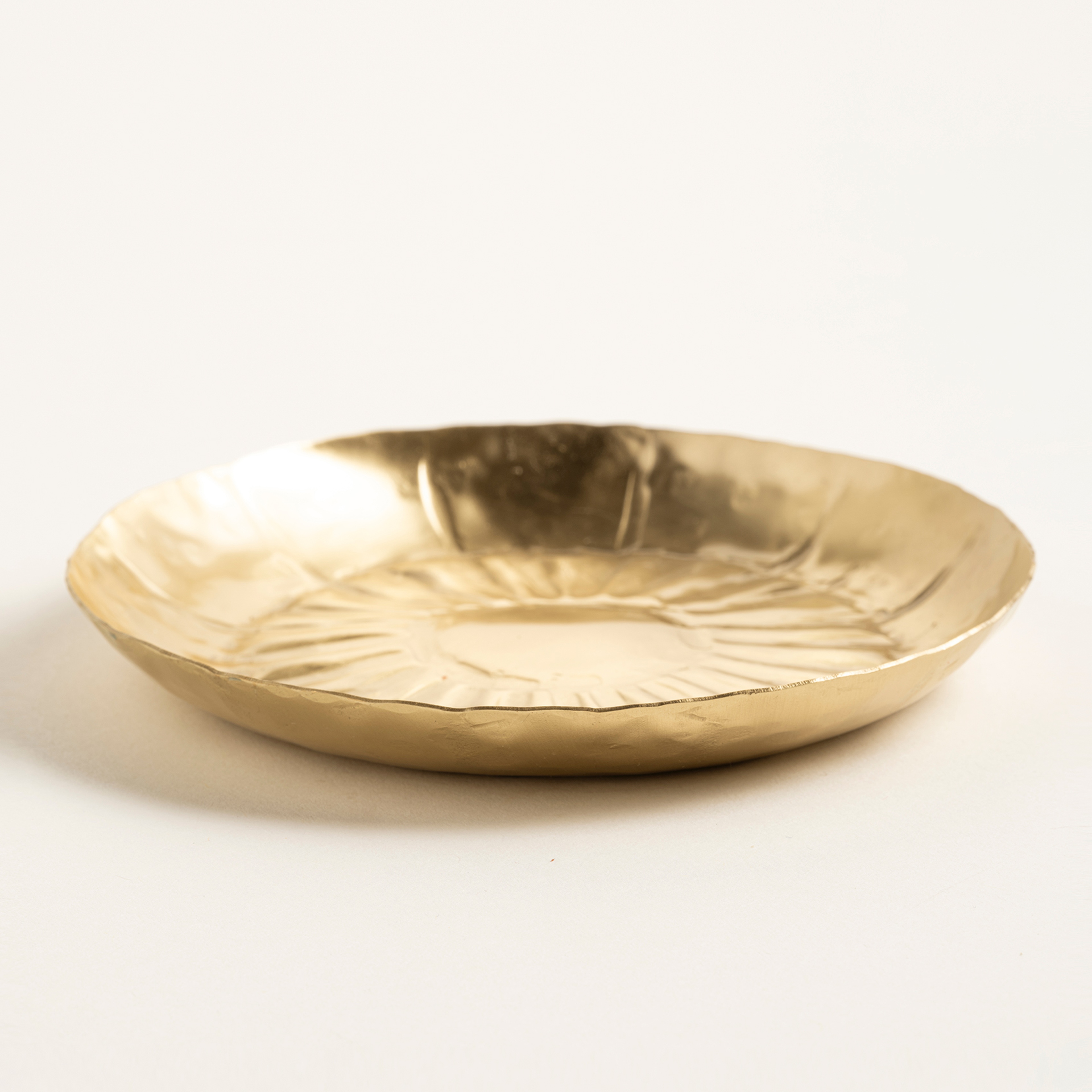 Lotus Pirinç Dekoratif Obje 13x13 Cm Gold