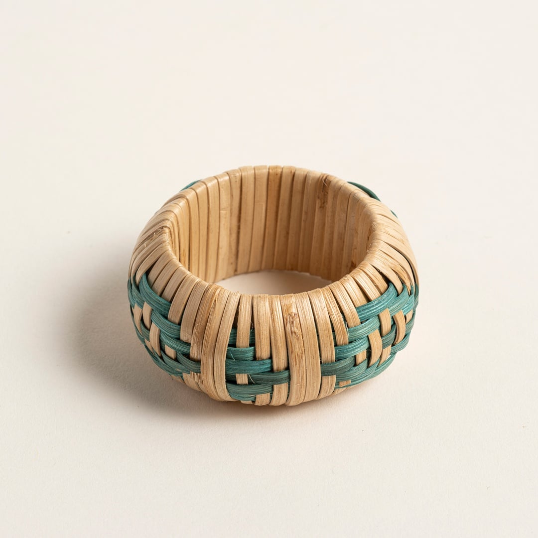 Lotus Bambu Peçete Halkası 5.5x5.5x2.5 Cm Yeşil