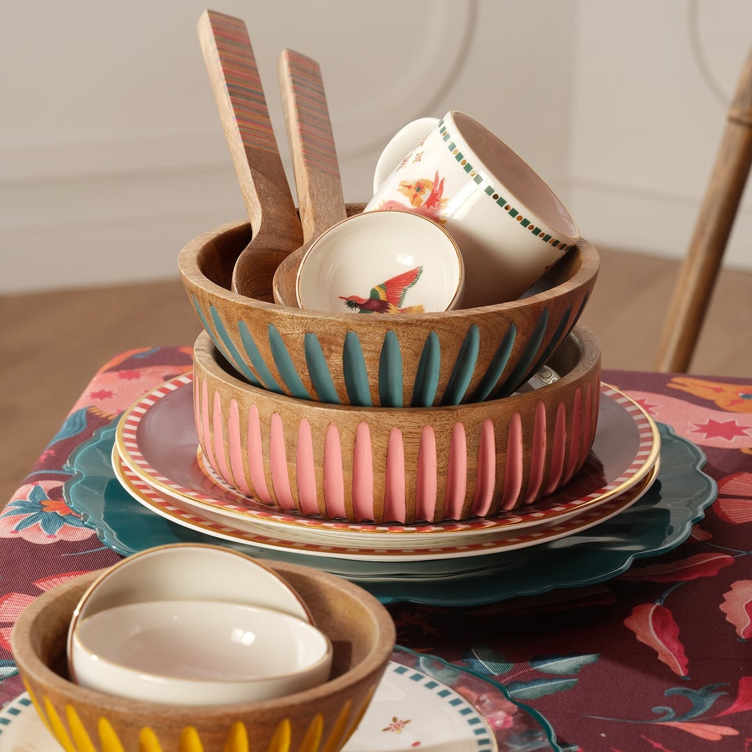 Lakrı Mango Ağacı Kase 20x20 Cm Yeşil