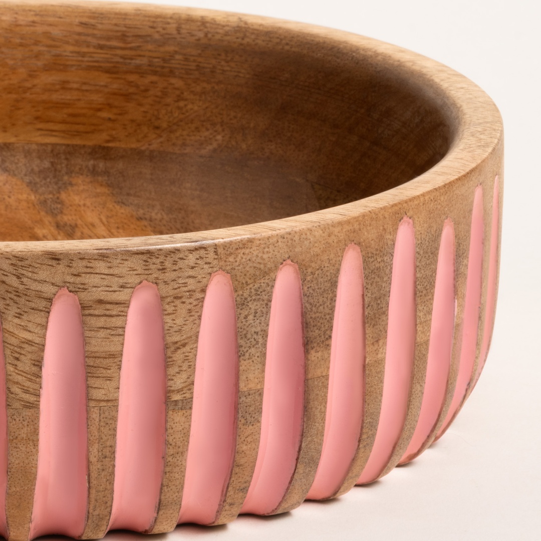 Lakrı Mango Ağacı Kase 20 Cm Pembe