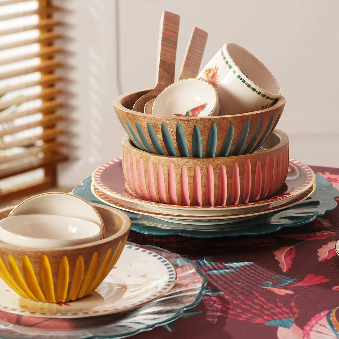 Lakrı Mango Ağacı Kase 20 Cm Pembe