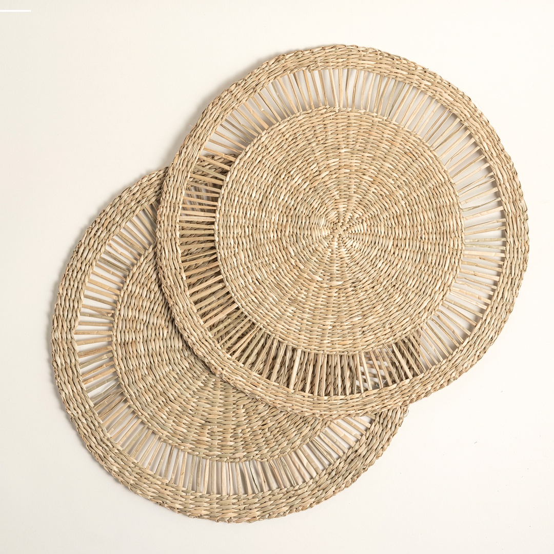 Tam Dao Deniz Çayırı Amerikan Servis 38x38x0.3 Cm Natural